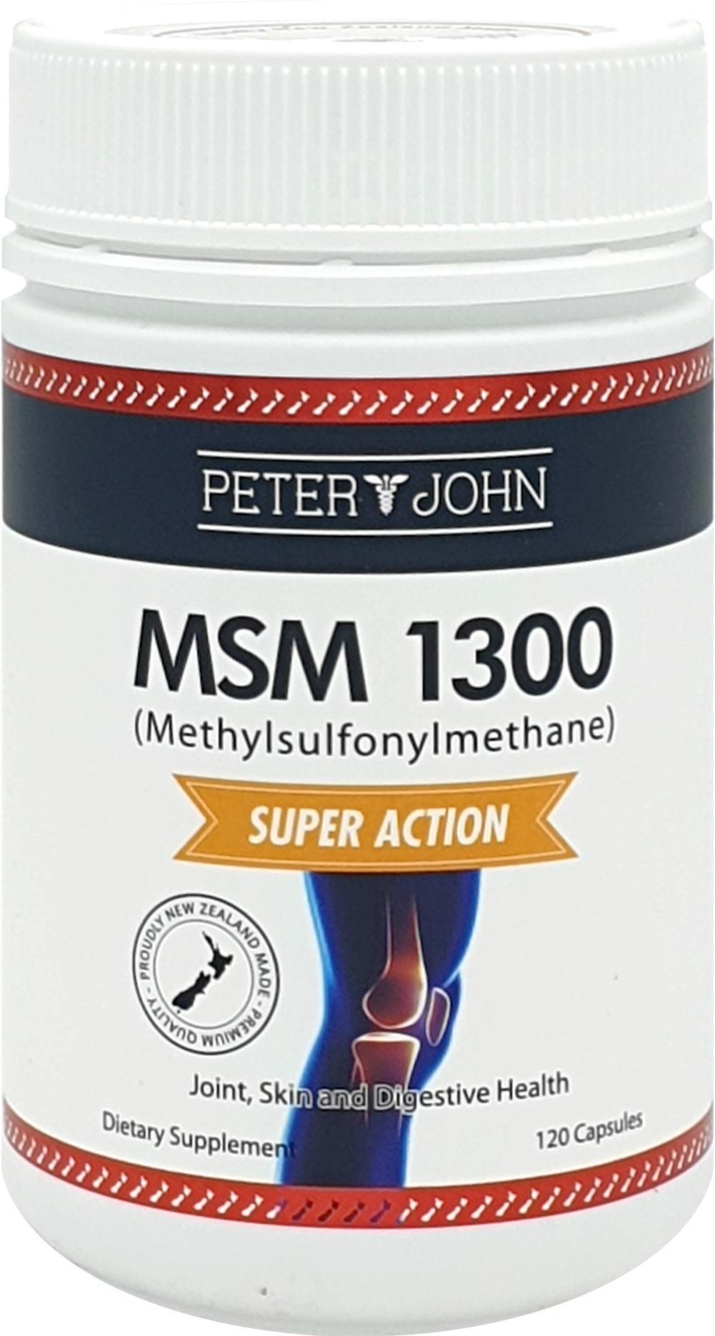 MSM Dietary Supplement 1300mg - 120 Capsules for Joint Support & Immune Health - Gluten Free & Non-GMO (3 Bottle Pack) - Ideal for Athletes, Seniors & Active Lifestyles