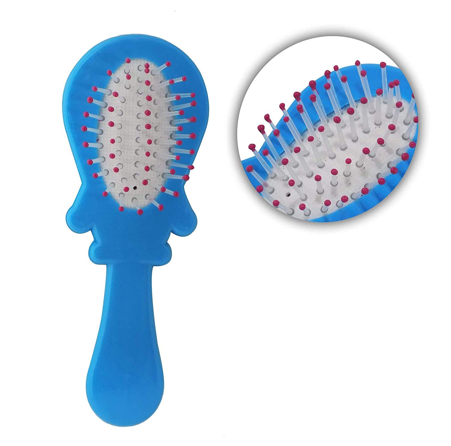 SIYAA Soft Baby Hair Brush for Kids - Gentle Hair Care Brush for Newborns & Toddlers - Perfect Baby Shower Gift (Blue, Pack of 1) - Ideal for Daily Hair Care & Detangling