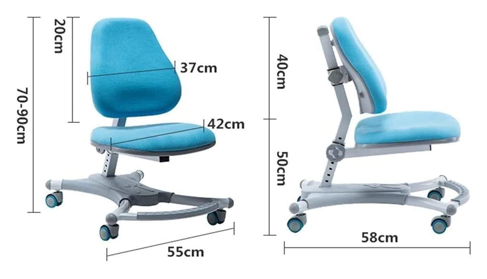 Ergonomic Office Chair with Adjustable Backrest & Height - Posture Corrective Swivel Chair for Desk Work, Study & Home Office - Comfortable Kneeling Stool in Pink (Ideal for Long Hours Sitting & Back Support)