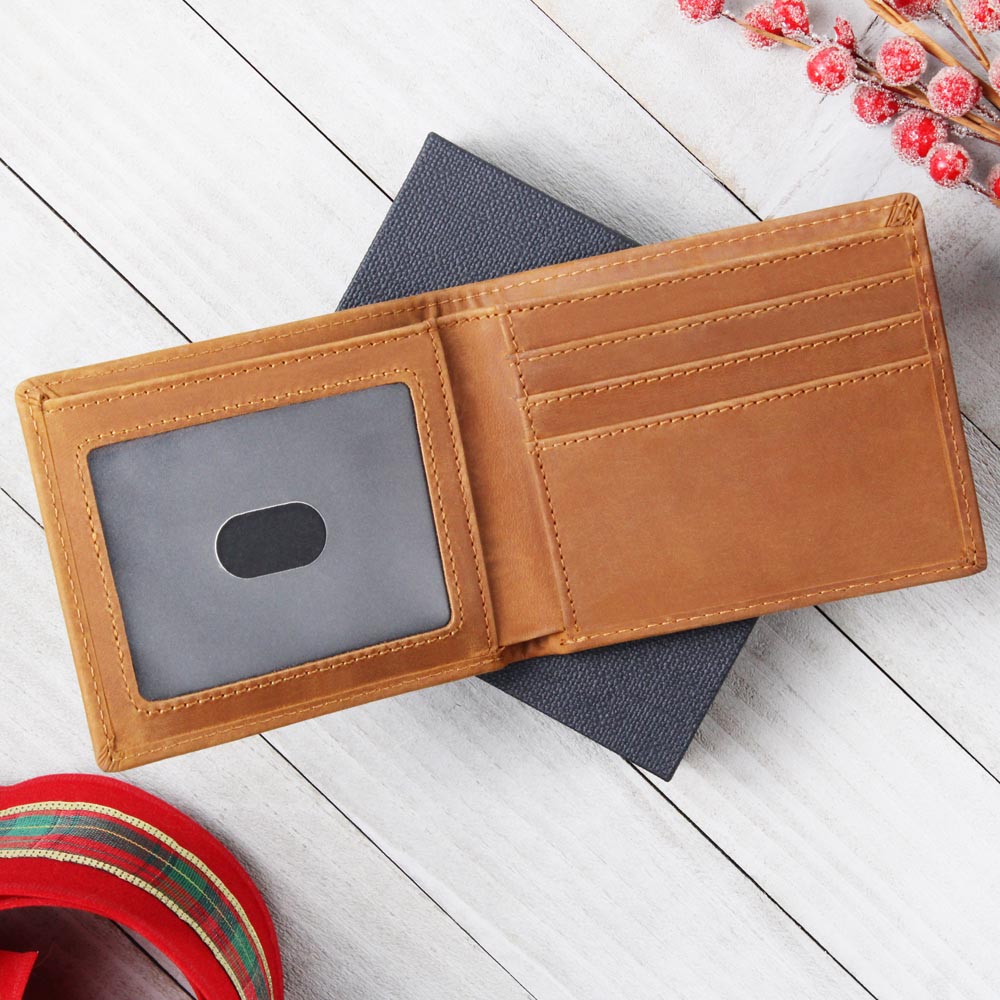 Premium Handcrafted Full Grain Cowhide Leather Bifold Wallet - Unique & Timeless Gift for Men - Perfect for Everyday Use, Business & Travel