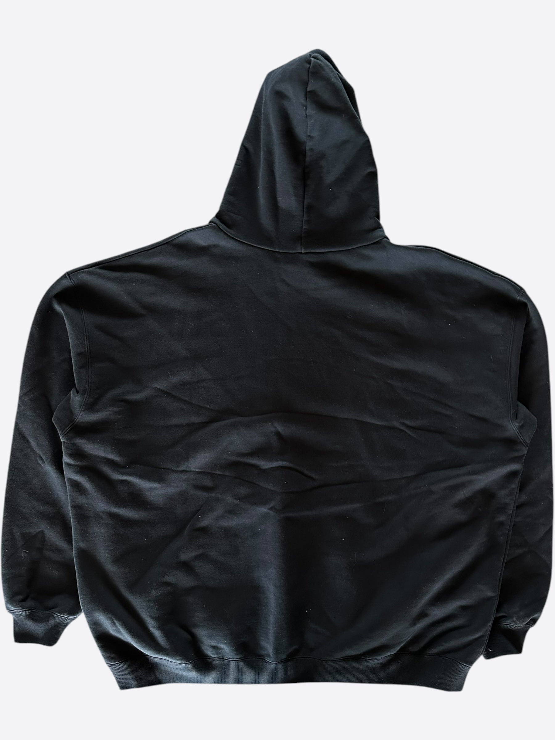 Balenciaga Black White Red Logo Hoodie for Men & Women - Gymwear, Streetwear, Casual Fashion for Workouts and Everyday Wear