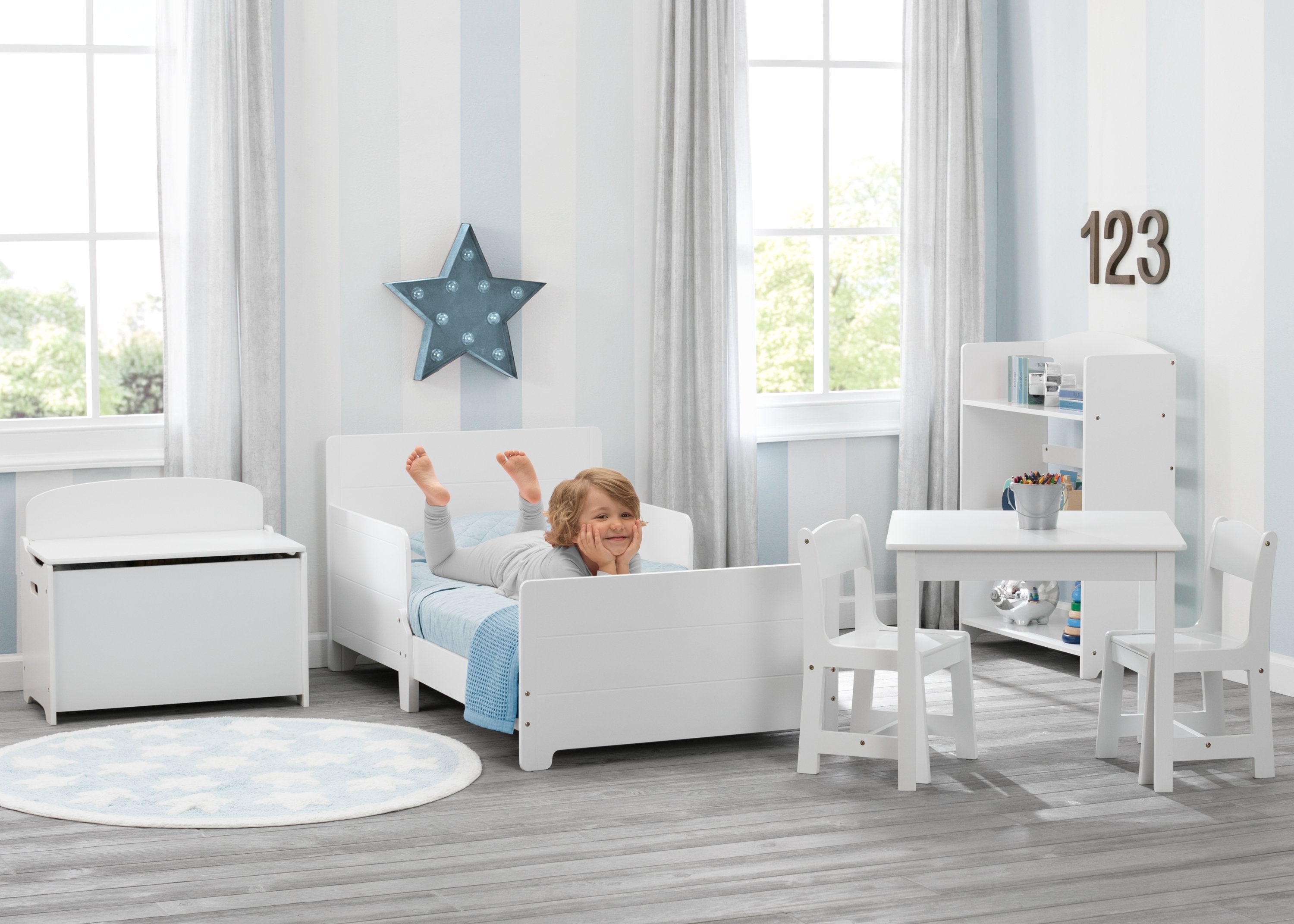 MySize Toddler Bed - Adjustable Wooden Toddler Bed for Kids 2-5 Years | Safe & Sturdy Transition Bed for Nursery, Daycare or Travel | Perfect for Growing Toddlers