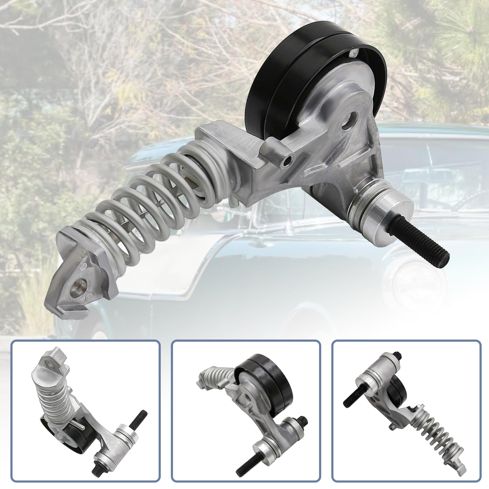 Chevy Trax Sonic Cruze Buick Encore 1.4L Drive Belt Tensioner Assembly Replacement - Compatible with Part #25195388 & 55565236 - Perfect for Smooth Engine Performance & Belt Maintenance