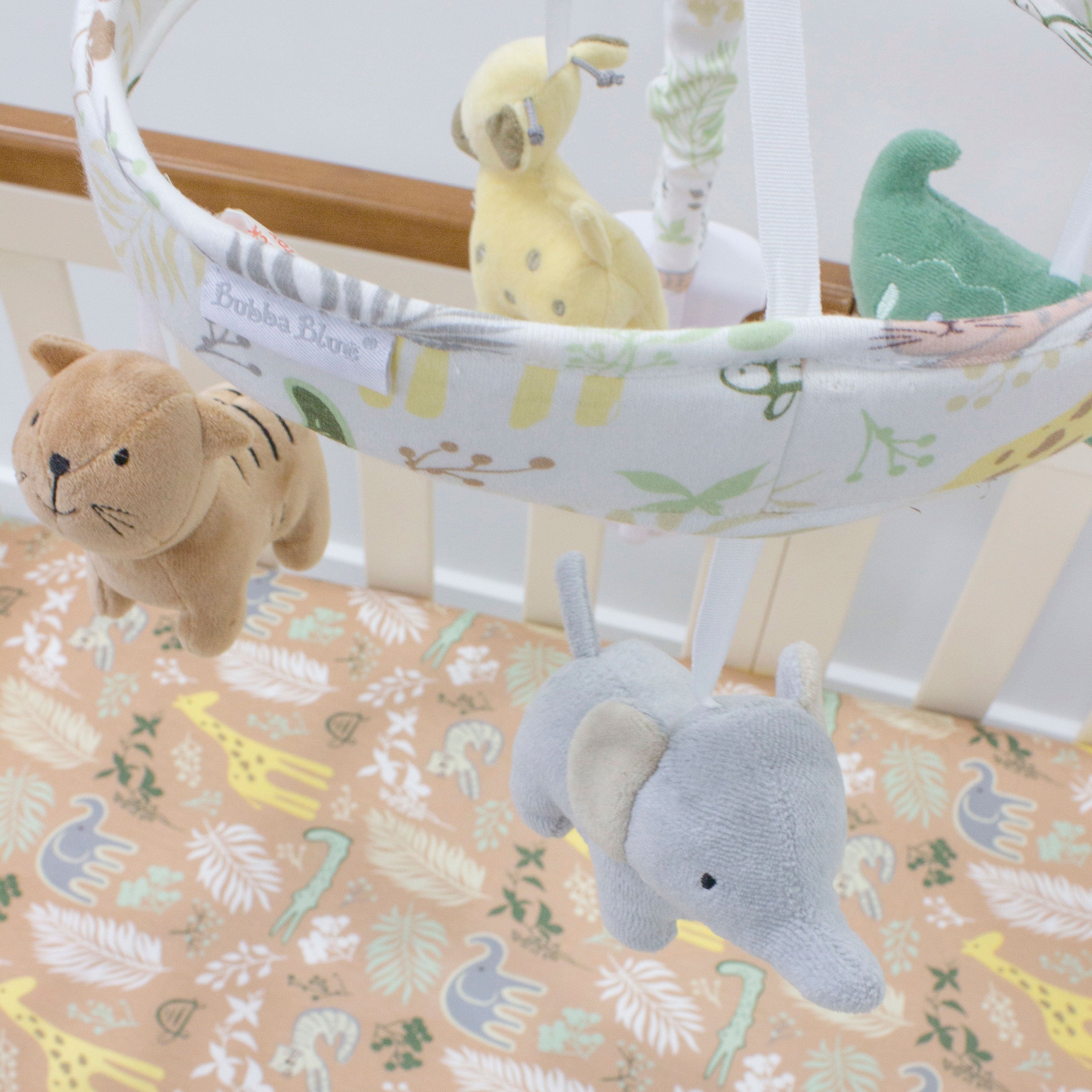 Jungle Bamboo Musical Mobile - Buy One Get One Free - Perfect for Baby Nurseries & Soothing Lullabies