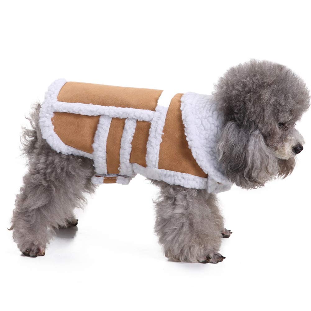 Small Dog Winter Coat - Warm Shearling Fleece Dog Jacket with Thick Padding, Windproof & Cold Weather Protection - Perfect for Outdoor Walks, Snow Play & Winter Adventures