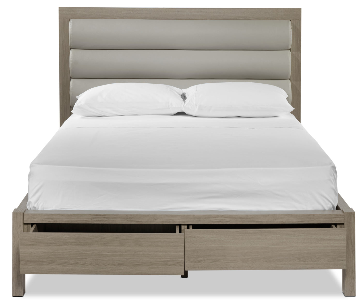 Bay Hill 3-Piece King Size Storage Bed Frame with Headboard - Gray Modern Platform Bed with Underbed Storage Drawers | Perfect for Small Bedrooms & Guest Rooms