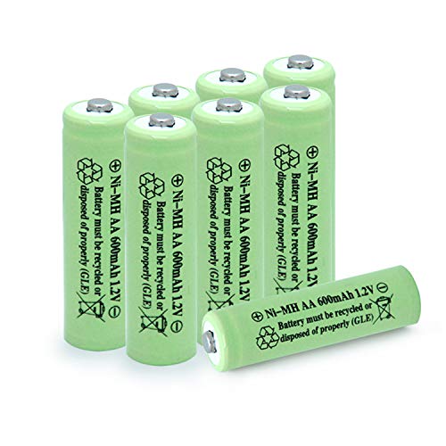 8pcs Aa 600mah