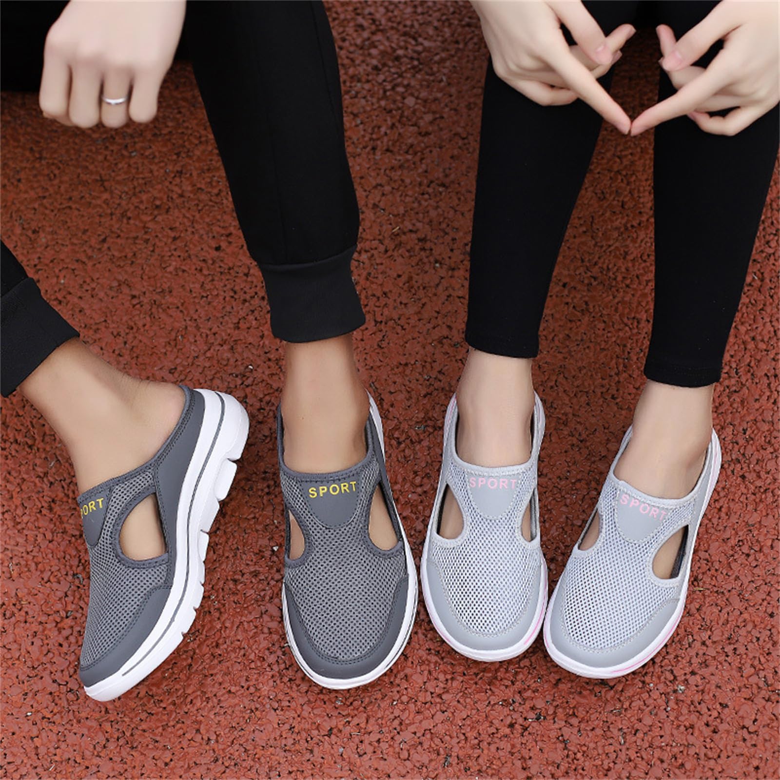 **Orthopedic Diabetic Shoes for Women - Wide Width Slip-On Mesh Sneakers with Arch Support - Comfortable Casual Flats & Soft Beach Sandals for Walking, Travel & Daily Wear**
