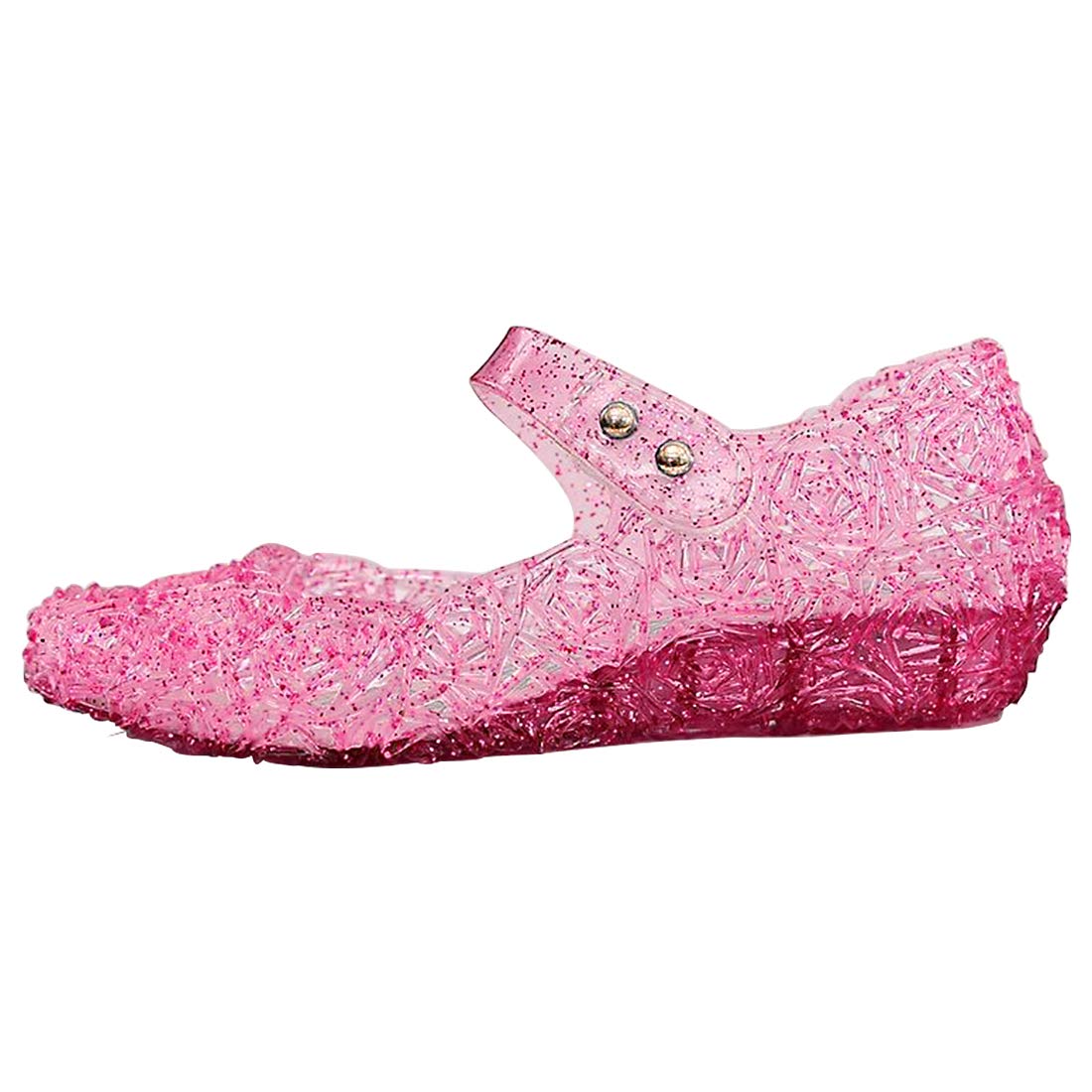 **Girls Princess Jelly Shoes - Sparkly Mary Jane Flats for Kids | Halloween, Christmas & Cosplay Costume | Party, Dress-Up & Everyday Play**