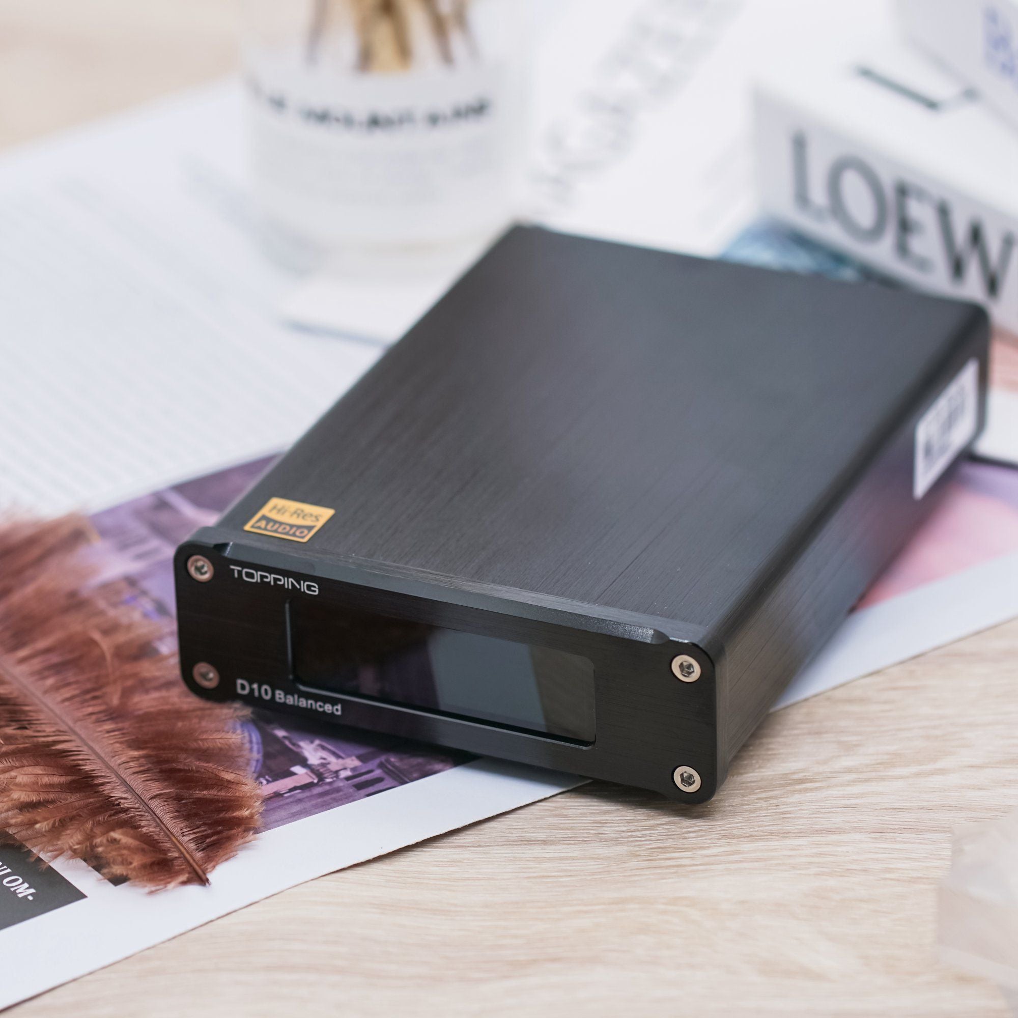 TOPPING D10 Balanced USB DAC - High Resolution Digital Audio Converter for Home & Studio Use | Perfect for Audiophiles & Music Producers