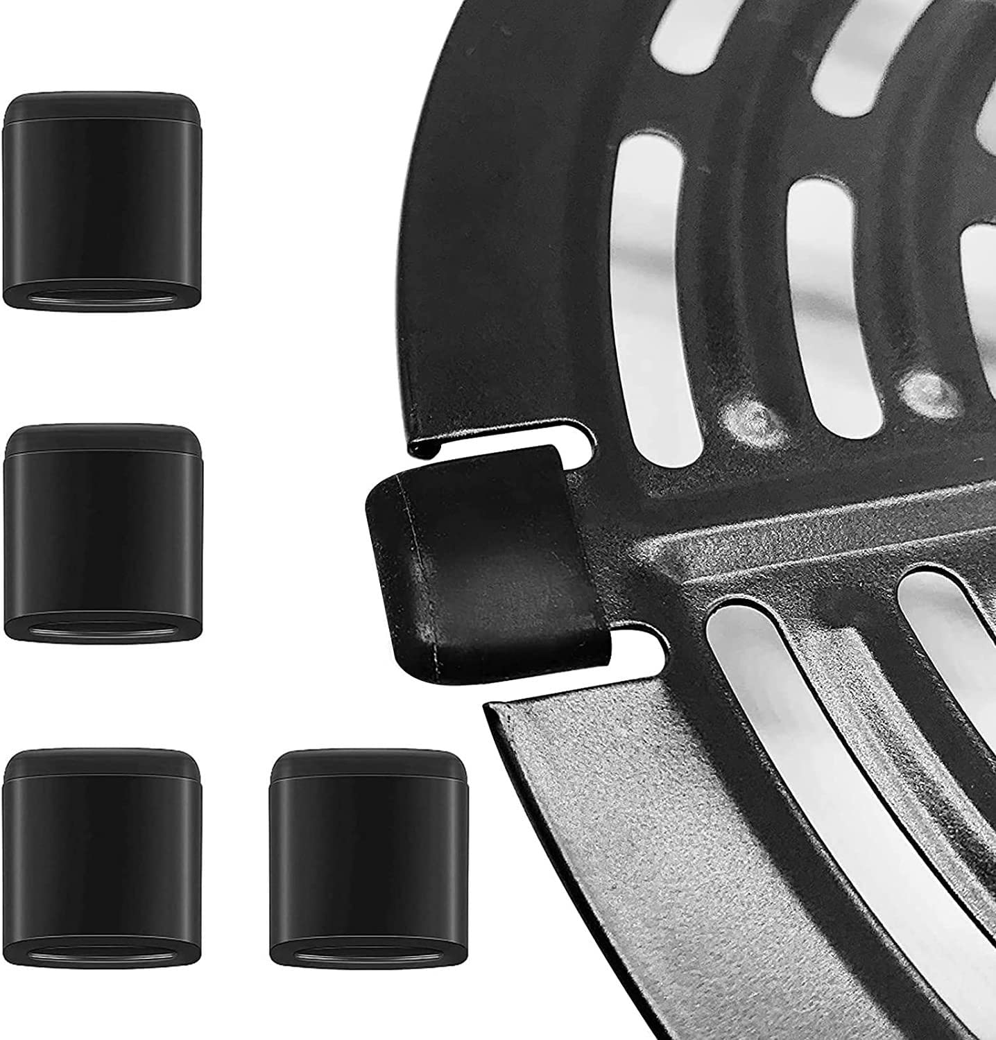 Premium Air Fryer Replacement Parts - 4 Pack Rubber Bumpers, Feet & Silicone Tips for Chefman Powel XL & Other Models | Non-Slip Accessories for Safe Cooking & Easy Tray Handling