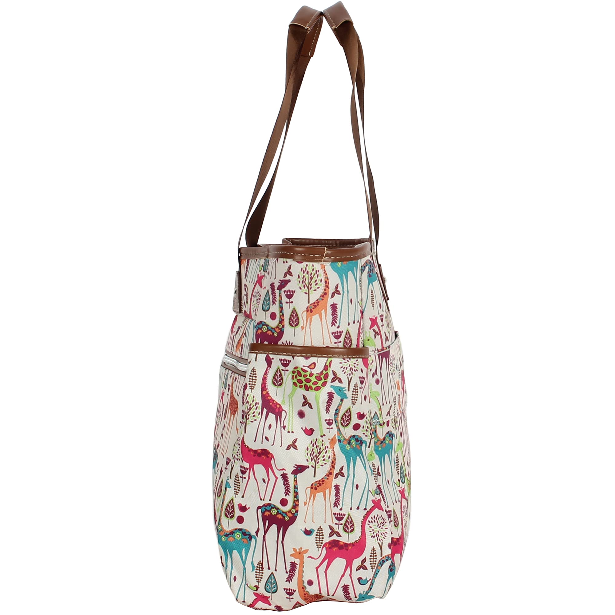 Stylish Lily Bloom Printed Women's Tote Bag - Large Capacity Fashion Shoulder Bag & Satchel for Work, Travel and Daily Use