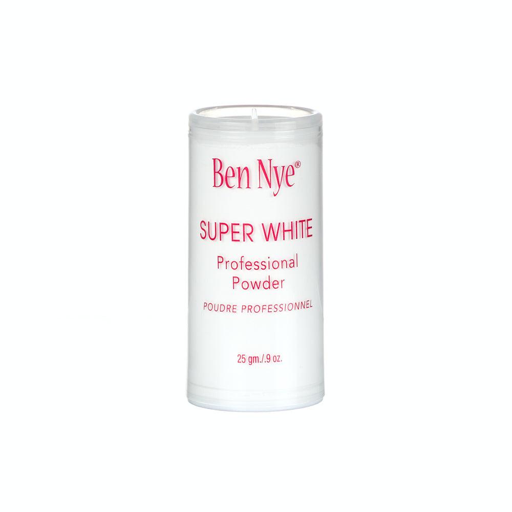 Ben Nye Super White Professional Setting Powder - Translucent Matte Finish for Stage & HD Makeup - Perfect for Theatrical, Cosplay & Photography Use
