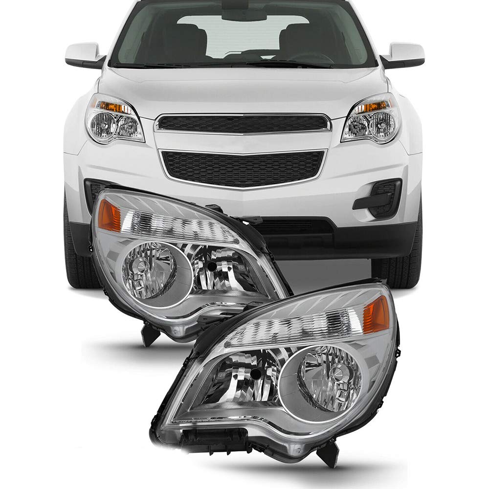 XEMRVGU Clear Halogen Headlights Lamps Pair for 2010-2015 Chevy Silverado/GMC Sierra - LH & RH Replacement - Perfect for Night Driving & Off-Road Adventures