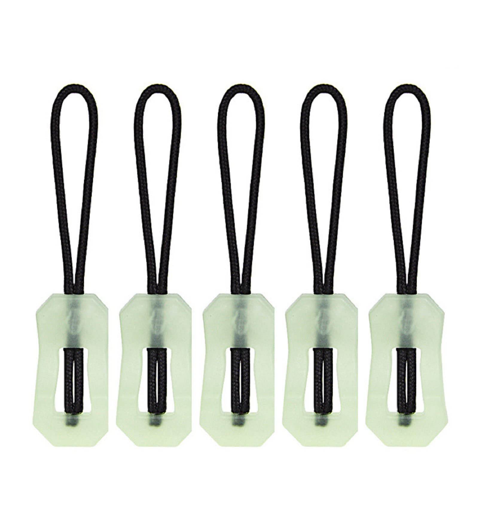 10-Pack Glow in The Dark Zipper Pulls - Luminous Zipper Heads Replacement for Backpacks, Jackets, Luggage & Handbags - Perfect for Night Travel, Camping & Outdoor Adventures (Style 1)