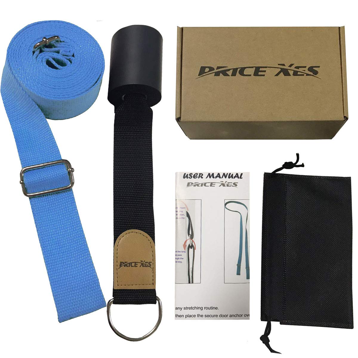 Premium Yoga Stretch Strap for Flexibility Training - Ideal for Ballet, Dance, Gymnastics & Warm Up Exercises - Perfect Home Workout Equipment - Great Gift for Friends, Kids & Family - Enhance Leg Stretching for Yoga, Pilates & Fitness Routines