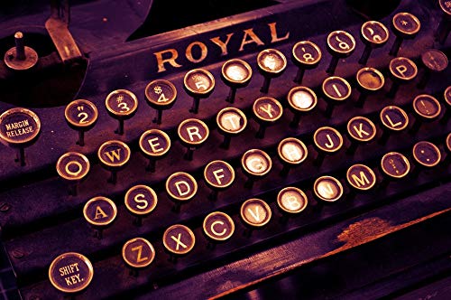 Vintage New York Typewriter Letters Poster - 20x30 Inch Laminated Wall Art with Vibrant Colors - Perfect for Home Office Decor & Urban Style Living Rooms