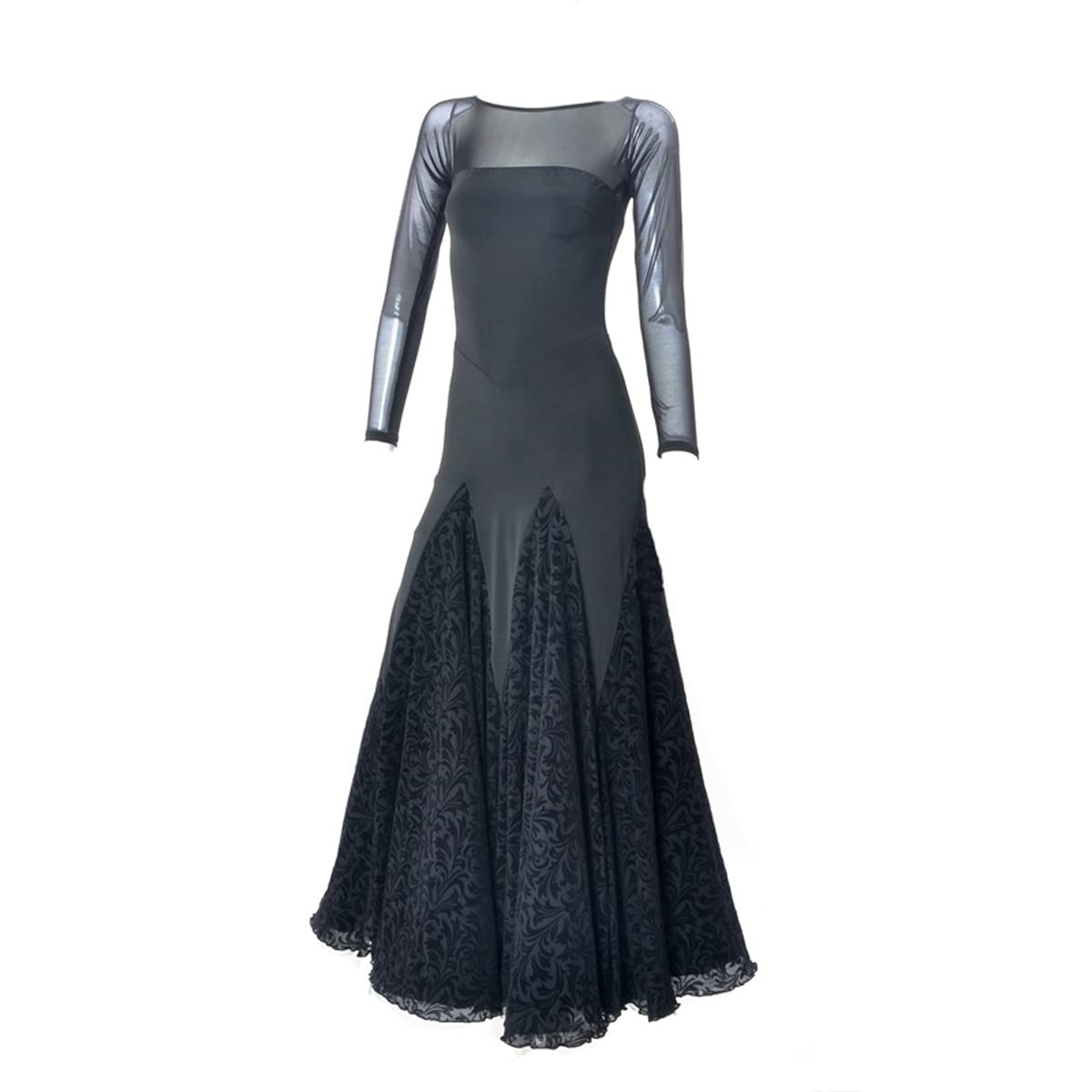 Latin Ballroom Competition Dance Dress for Women - Elegant Modern Salsa Waltz Standard Long Gown YG004 | Perfect for Professional Dancesport, Wedding First Dance & Evening Formal Events