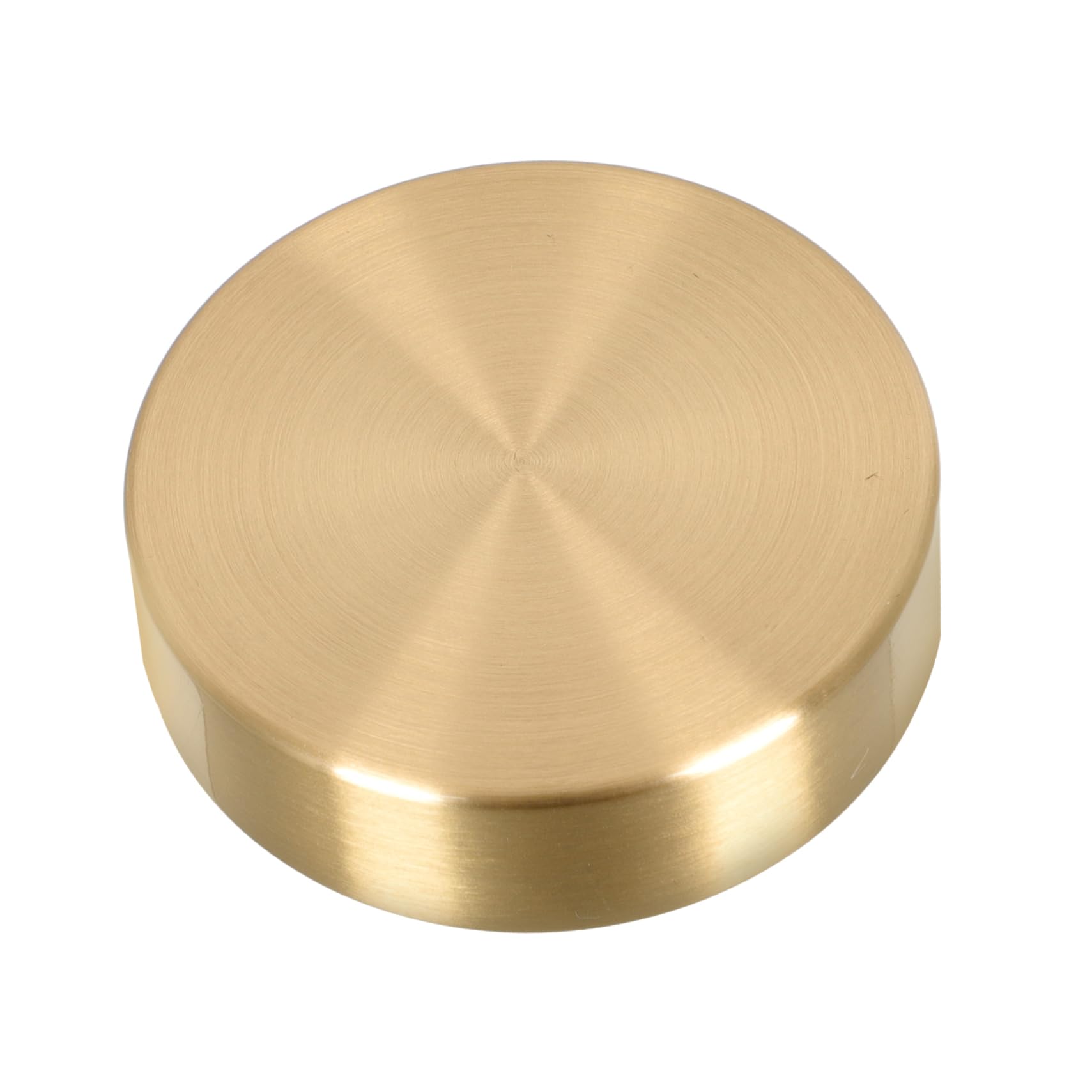 BRIGHTFUFU 2-Piece Round Brass Paperweight Set - Heavy Duty Letter Holder, Art & Document Organizer for Office Desk, Home Decor, and Gift Giving