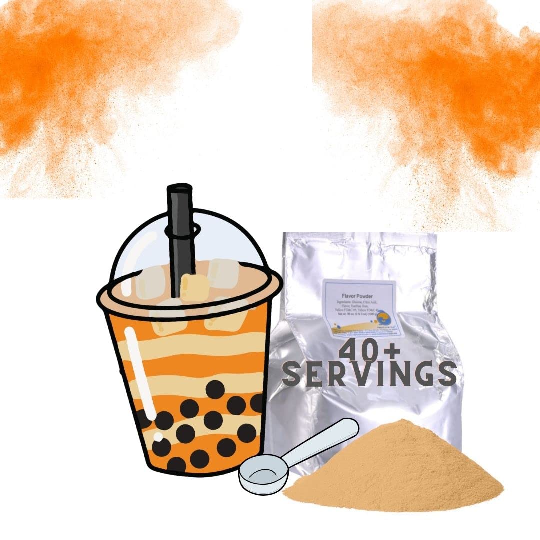 Premium Boba Powder Variety Pack - 2 Bags (80-90 Servings) for Tapioca Pearls, Fruit Milk Tea & Brown Sugar Bubble Tea | Instant Flavored Drink Mix for Thai Tea, Bubble Tea Shops & Home Brewing | Perfect for Parties, Cafes & DIY Bubble Tea Enthusiasts