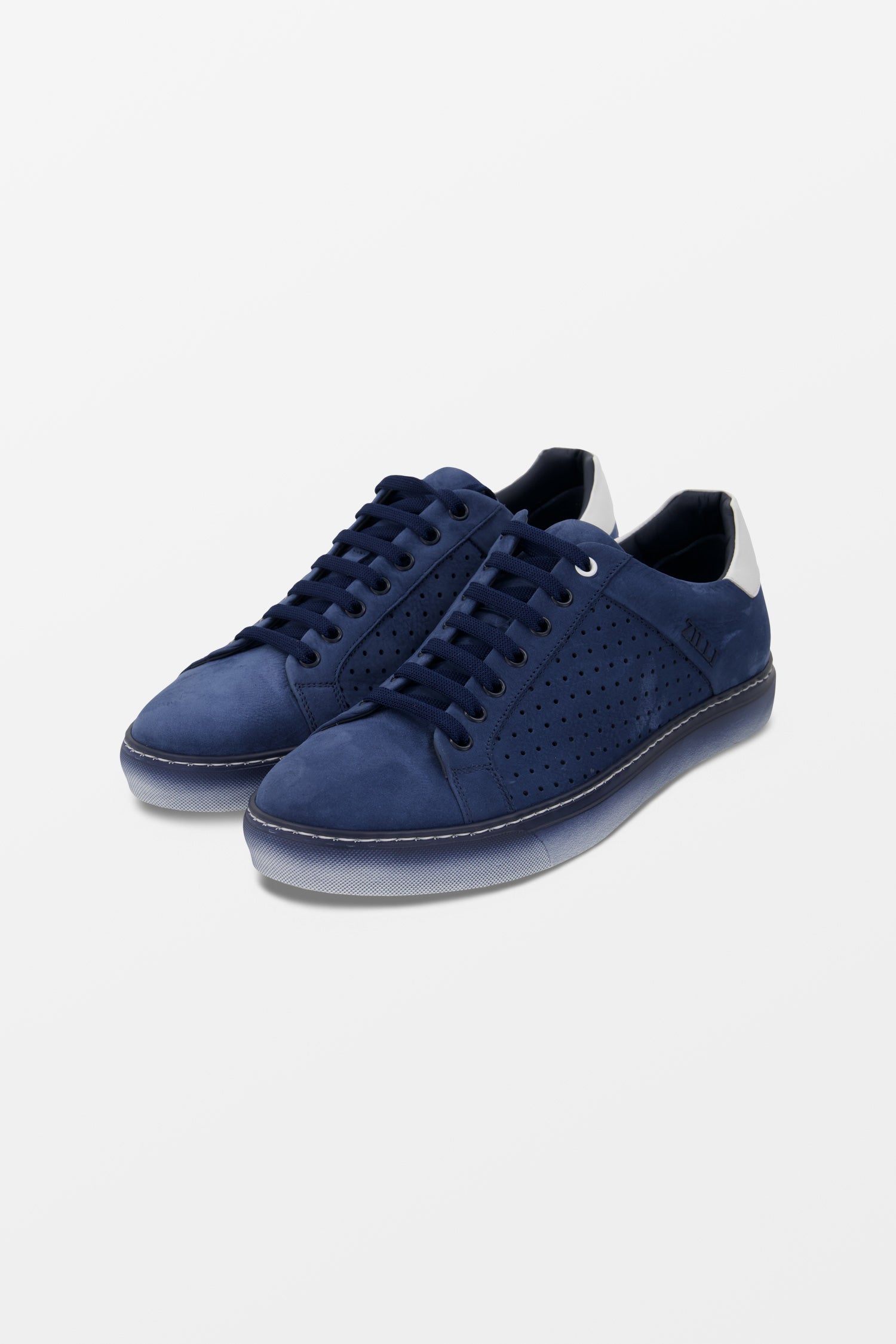 Zilli Blue Soft Nubuck Sneakers for Men - Comfortable Casual Walking Shoes - Perfect for Gym, Workout & Everyday Wear