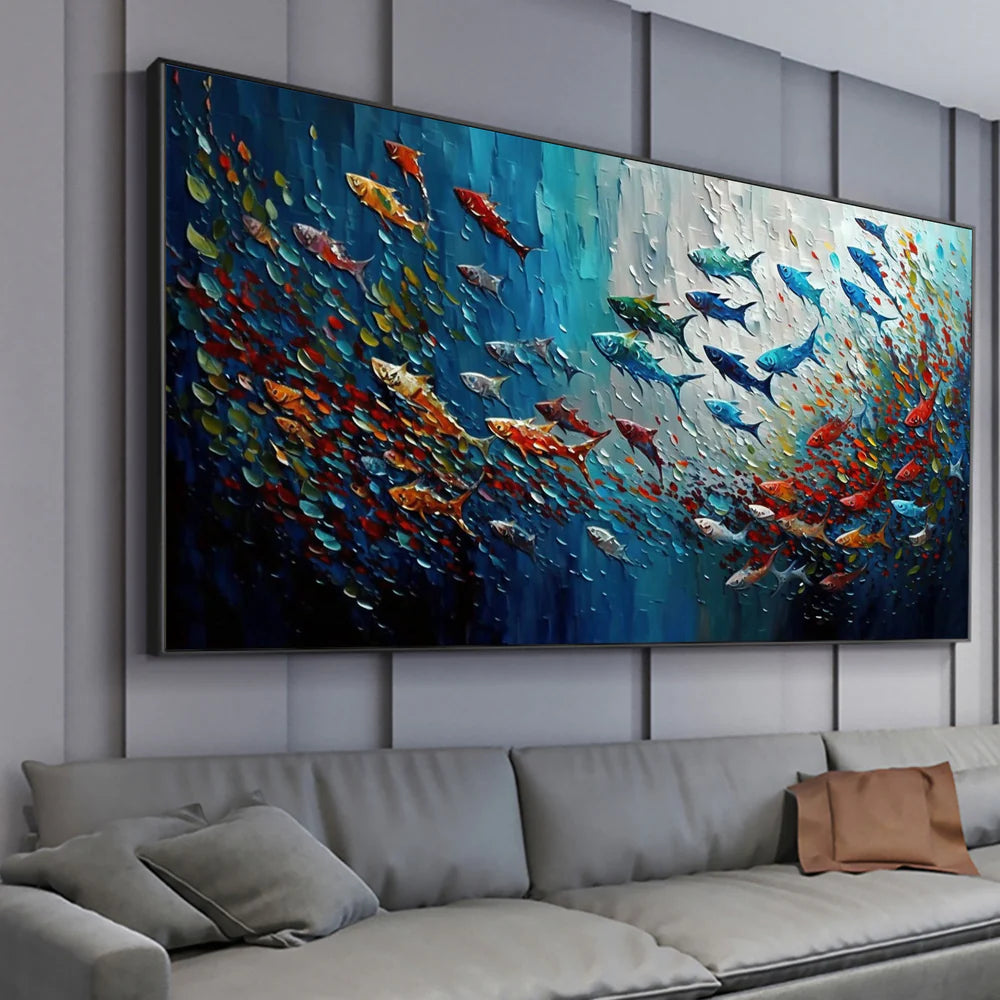Animal Art Painting #AP137 - Handmade Canvas Wall Decor for Living Room, Bedroom & Office | Wildlife & Nature Inspired Artwork