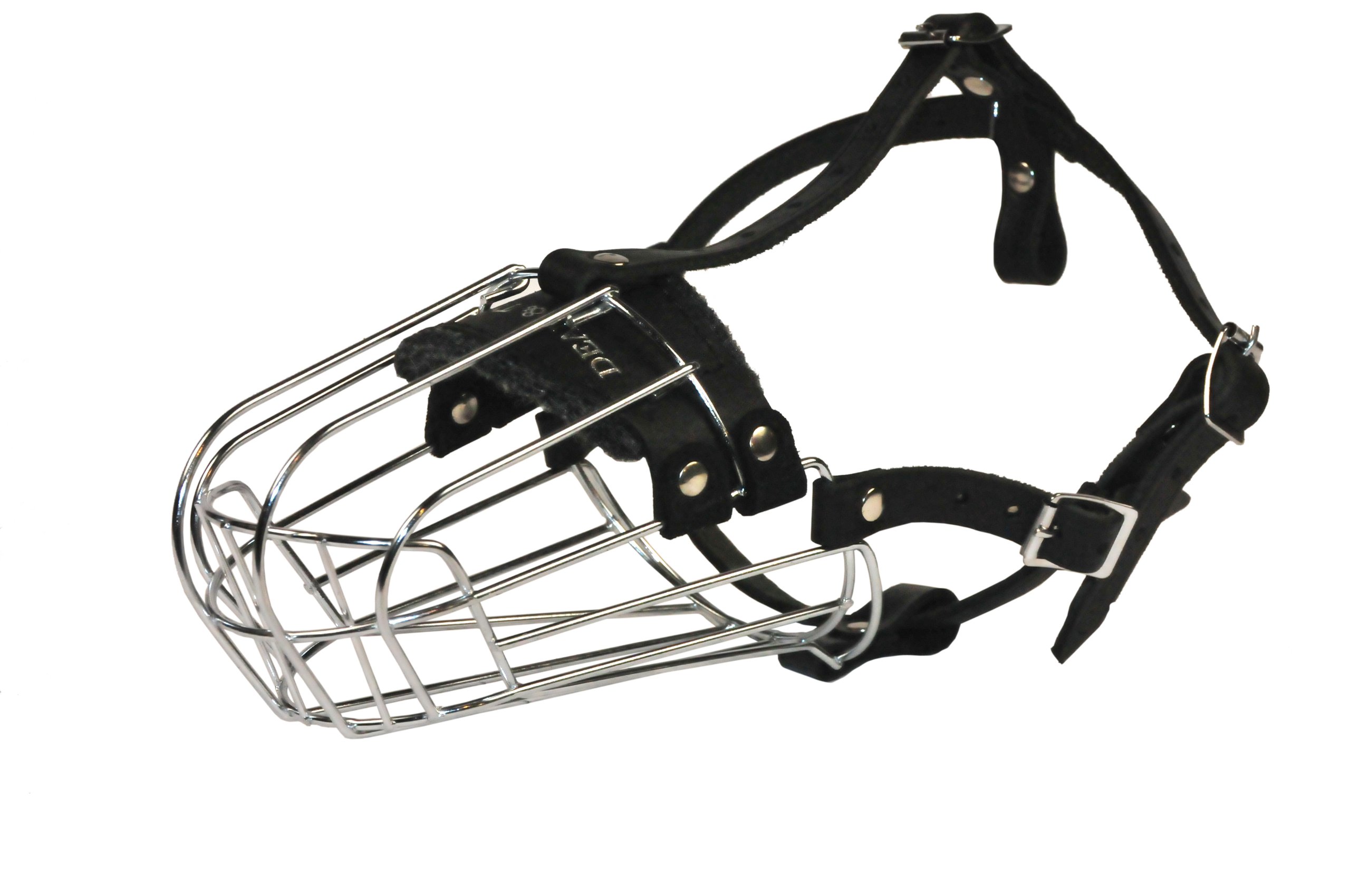 Dean and Tyler Wire Basket Muzzle Size D1 - Medium Dog Muzzle for Doberman, German Shepherd & Large Breeds - Secure & Comfortable for Training, Grooming & Vet Visits