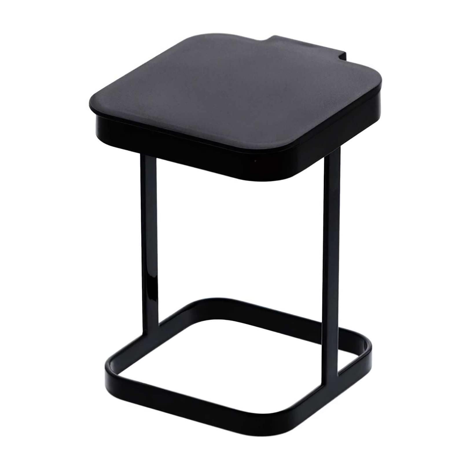 Eco-Friendly Metal Compost Bin with Flip Lid - Countertop Kitchen & Bedroom Waste Basket, Black Trash Can for Organic Waste, Garbage Bag Holder - Perfect for Small Spaces, Composting & Recycling