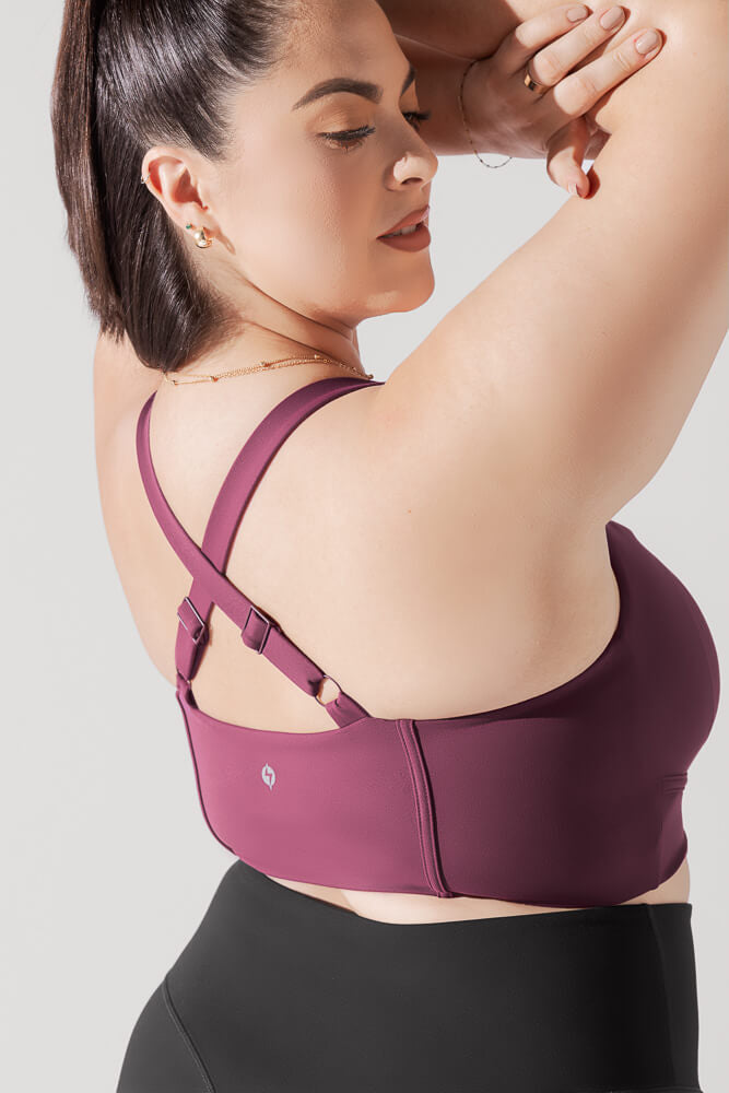 Daphne Corset Crop Top for Women - Sexy Bustier Lace-Up Bustier Shirt in Plum Purple | Perfect for Date Night, Club Outfits & Boudoir Photography