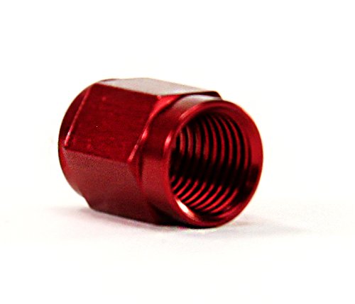 Nitrous Outlet 3AN Red B-Nut Fitting - High Performance Fuel & Nitrous Oxide System Connector for Racing & Automotive Applications