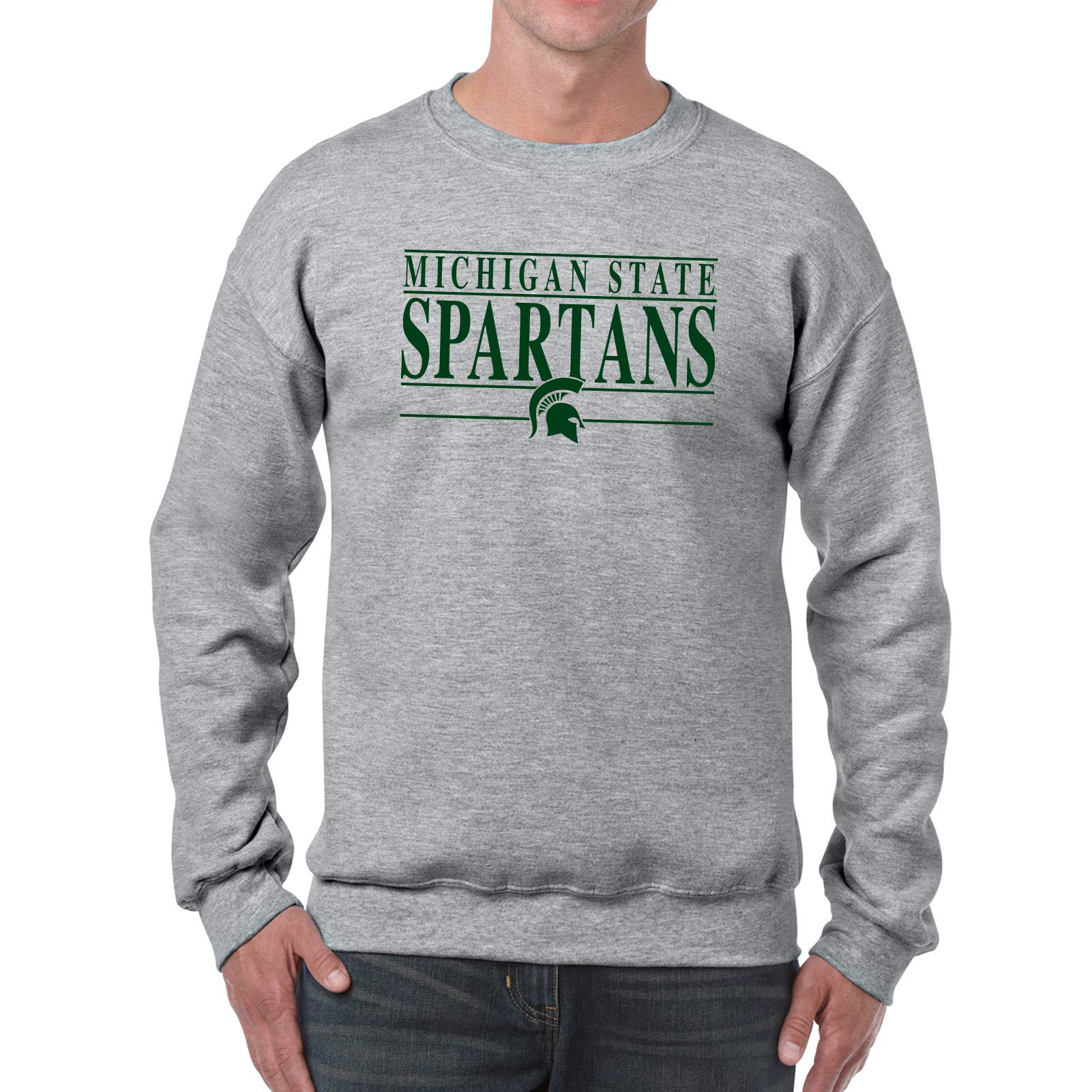 UGP Campus Apparel NCAA Headline Team Color Crewneck Sweatshirt | College & University Spirit Wear | Perfect for Game Day, School Events & Casual Wear