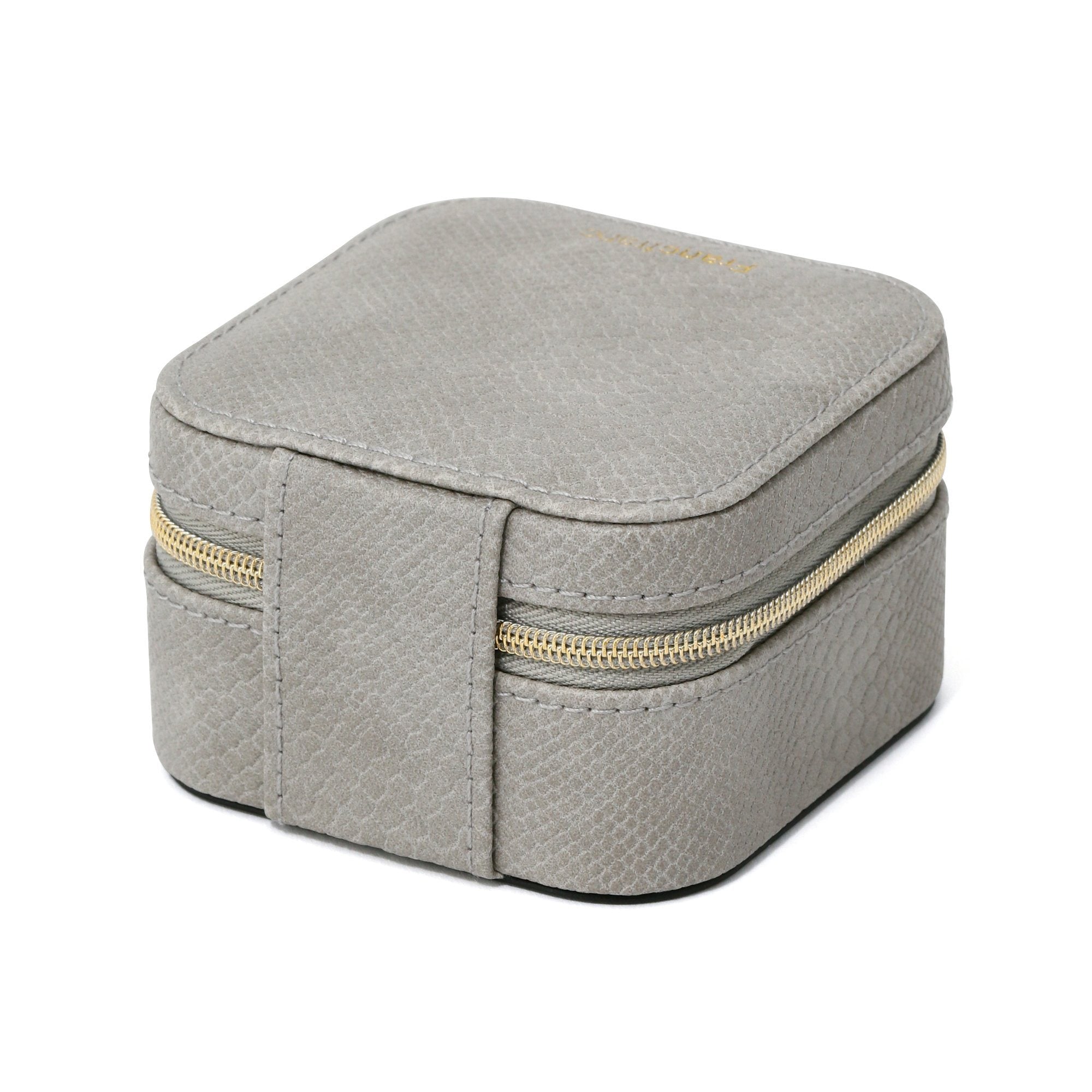 Flavia Travel Jewelry Box Gray - Portable Jewelry Organizer for Necklaces, Rings & Earrings - Perfect for Vacation, Business Trips & Gifts