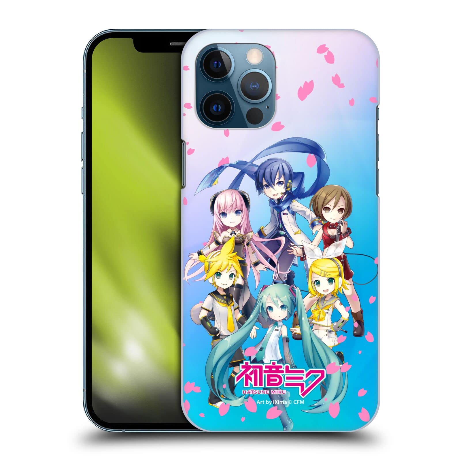 Officially Licensed Hatsune Miku Sakura Virtual Singers Hard Back Phone Case - Compatible with Apple iPhone 12 Pro Max - Cute Anime Design for Fans, School & Concert Use