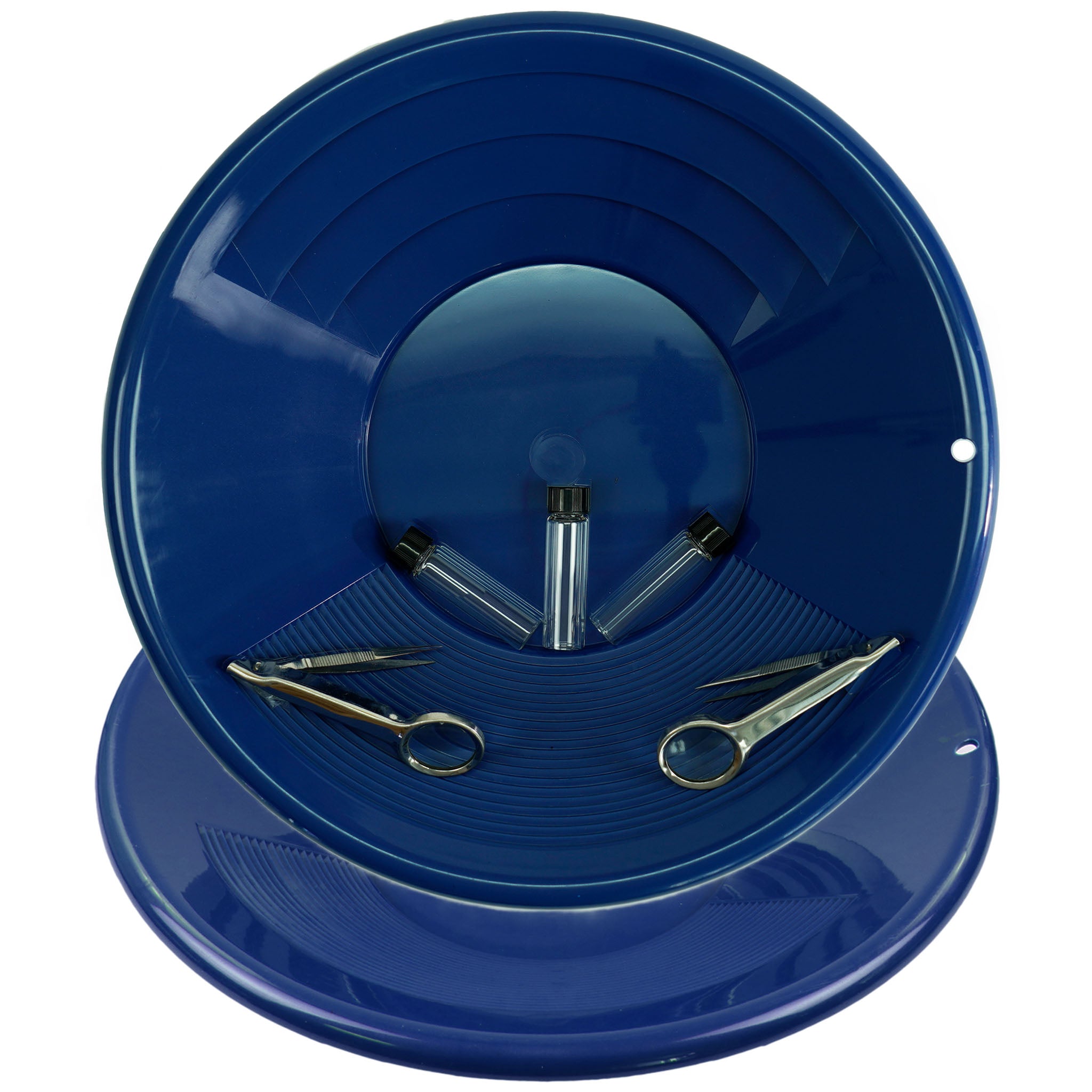 TerraX 7-Piece Gold Prospecting Kit with Pan, Vials & Folding Magnifier Tweezers - Complete Gold Mining Equipment for Beginners & Professionals - Perfect for Outdoor Adventures, Treasure Hunting & Geology Exploration