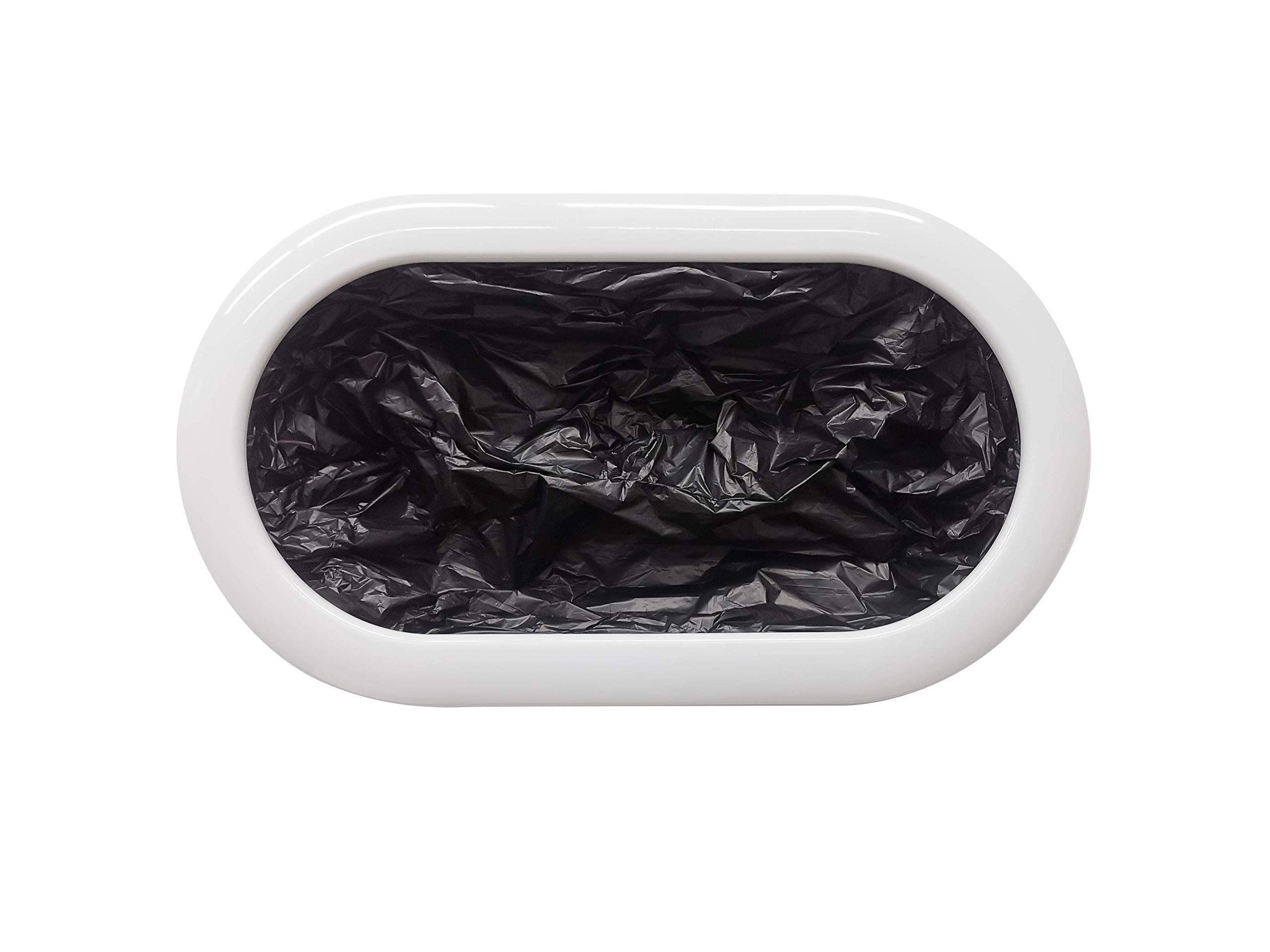 TOWNEW T3 Slim Refill Rings for Smart Kitchen Trash Can | 6-Pack Durable Garbage Bag Rings Compatible with Electric Trash Cans - 120 Bags (6 Month Supply) | Perfect for Modern Kitchens & Smart Home Waste Management