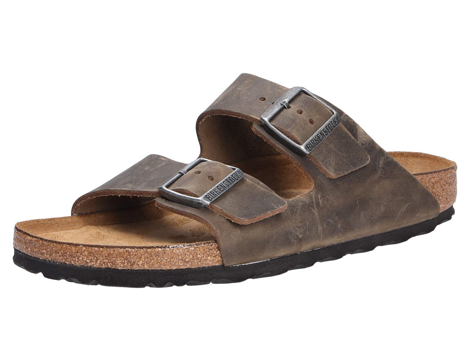 BIRKENSTOCK Men's Arizona Soft Footbed Sandals - Comfortable Cork Mules in Olive Green | Perfect for Casual Wear, Beach & Summer Outfits