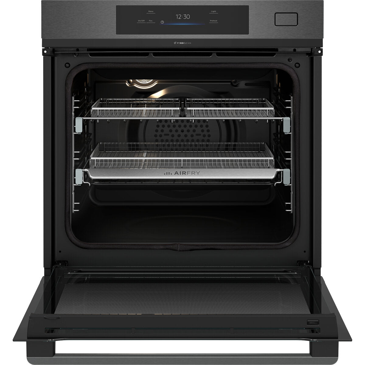 Westinghouse 60cm Multi Function Pyrolytic Oven with AirFry and Steam Roast, Dark Stainless Steel WVEP6918DD - Perfect for Baking, Roasting, and Air Frying in Modern Kitchens