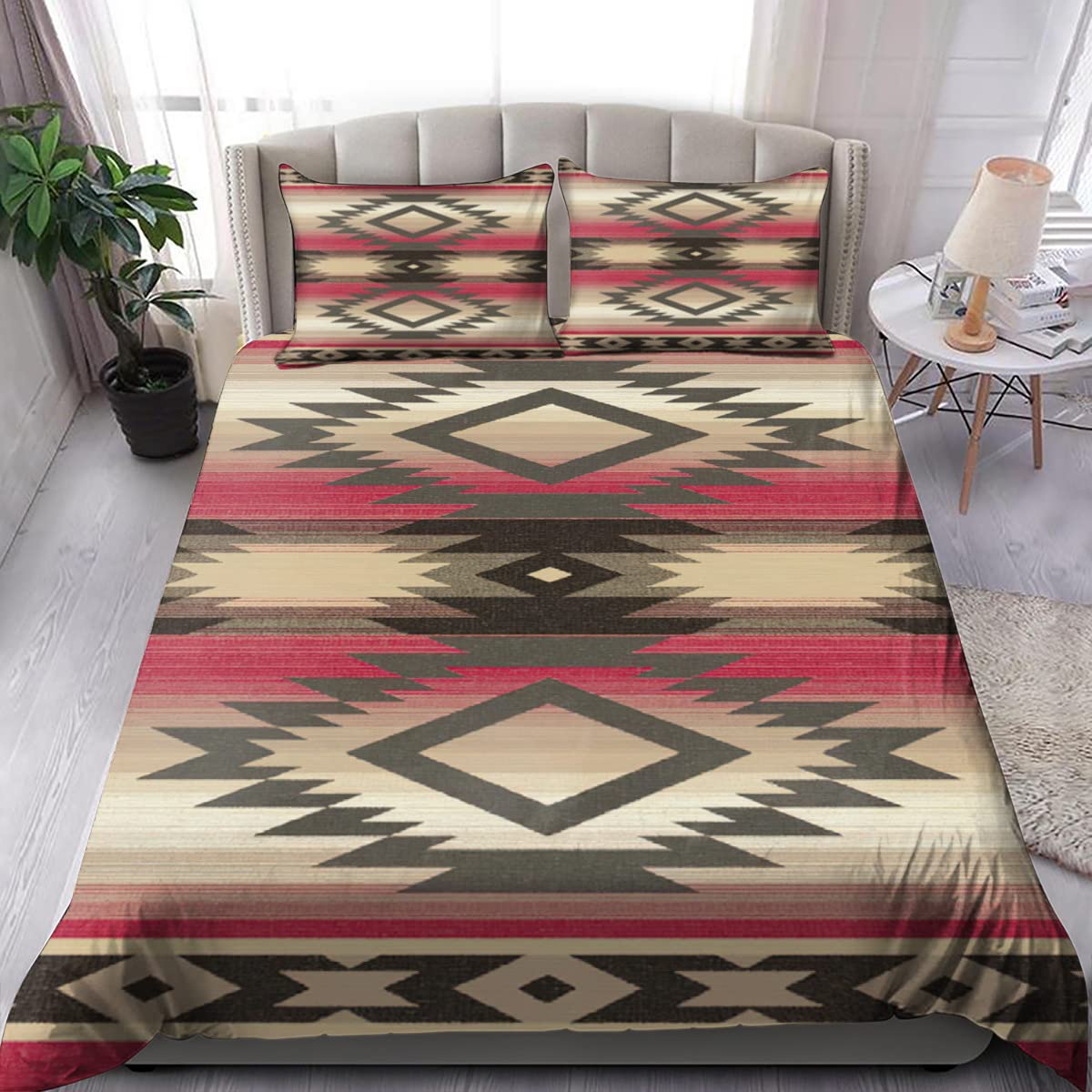 Southwestern Native American Duvet Cover King - Bohemian Bedding for Cozy Home Decor