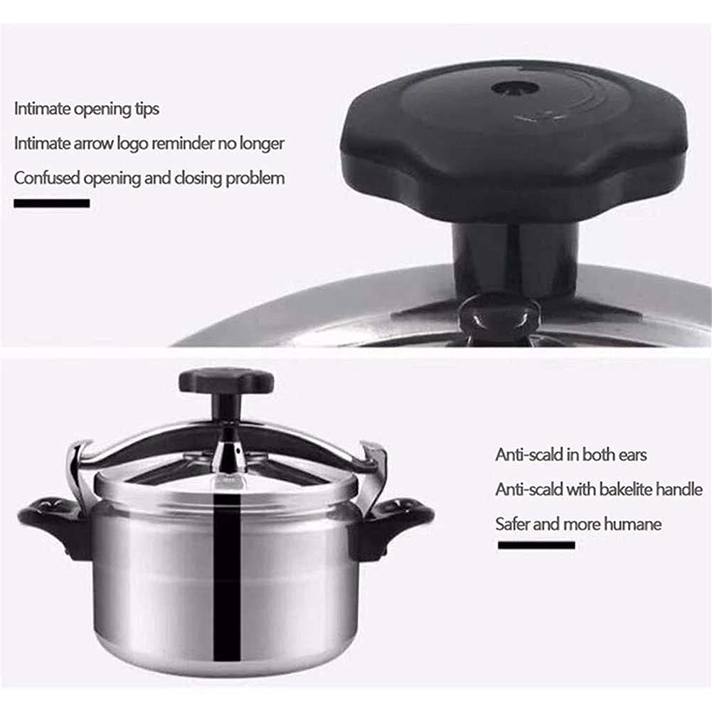7L Large Capacity Pressure Cooker with Explosion-Proof & Anti-Scald Insulated Handle - Safe Kitchen Cooking Utensil for Fast Meals, Soups & Stews - Perfect for Home Chefs & Meal Prep