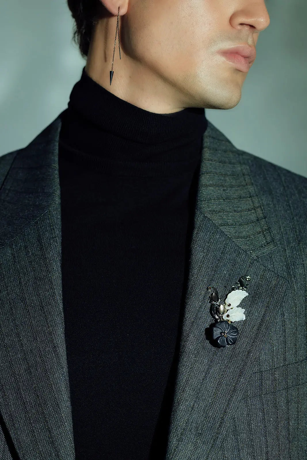 CHARLES LAPEL PIN - Elegant Gold-Toned Lapel Pin for Men & Women - Perfect for Suits, Blazers, Formal Attire, Weddings & Business Events