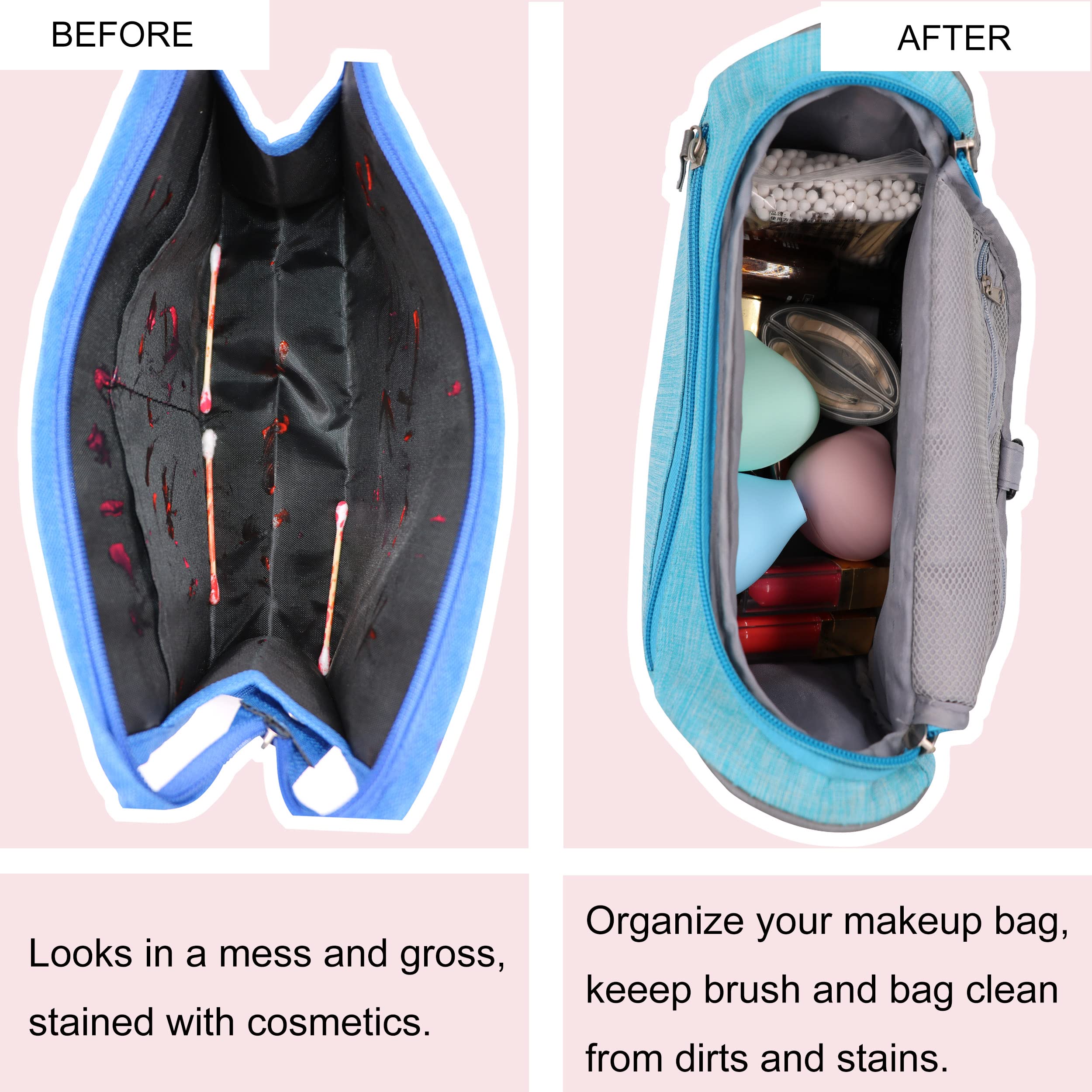Silicone Makeup Brush Covers 4-Pack - Dustproof Travel Organizer for Makeup Storage & Protection | Perfect for Travel & Home Use