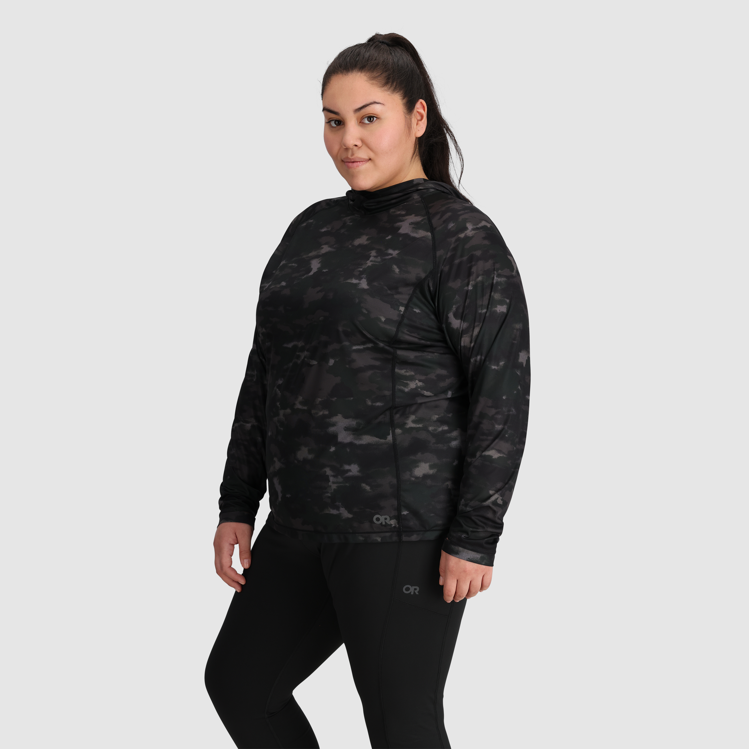 Women's Echo Printed Hoodie Plus - Soft Fleece Pullover with Stylish Graphic Design for Casual Wear, Loungewear & Outdoor Activities