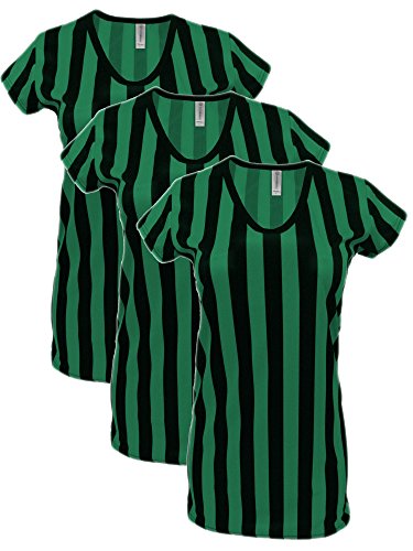 3 Black/Green Shirts