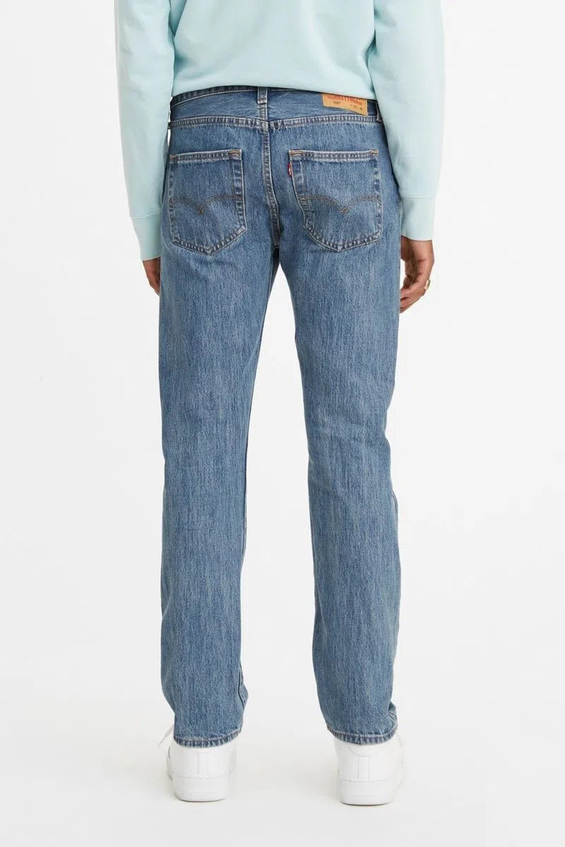 Original Levi's 501 Button Fly Jeans for Men - Classic Straight Fit Rinsed Denim Pants | Casual Wear, Work & Everyday Style