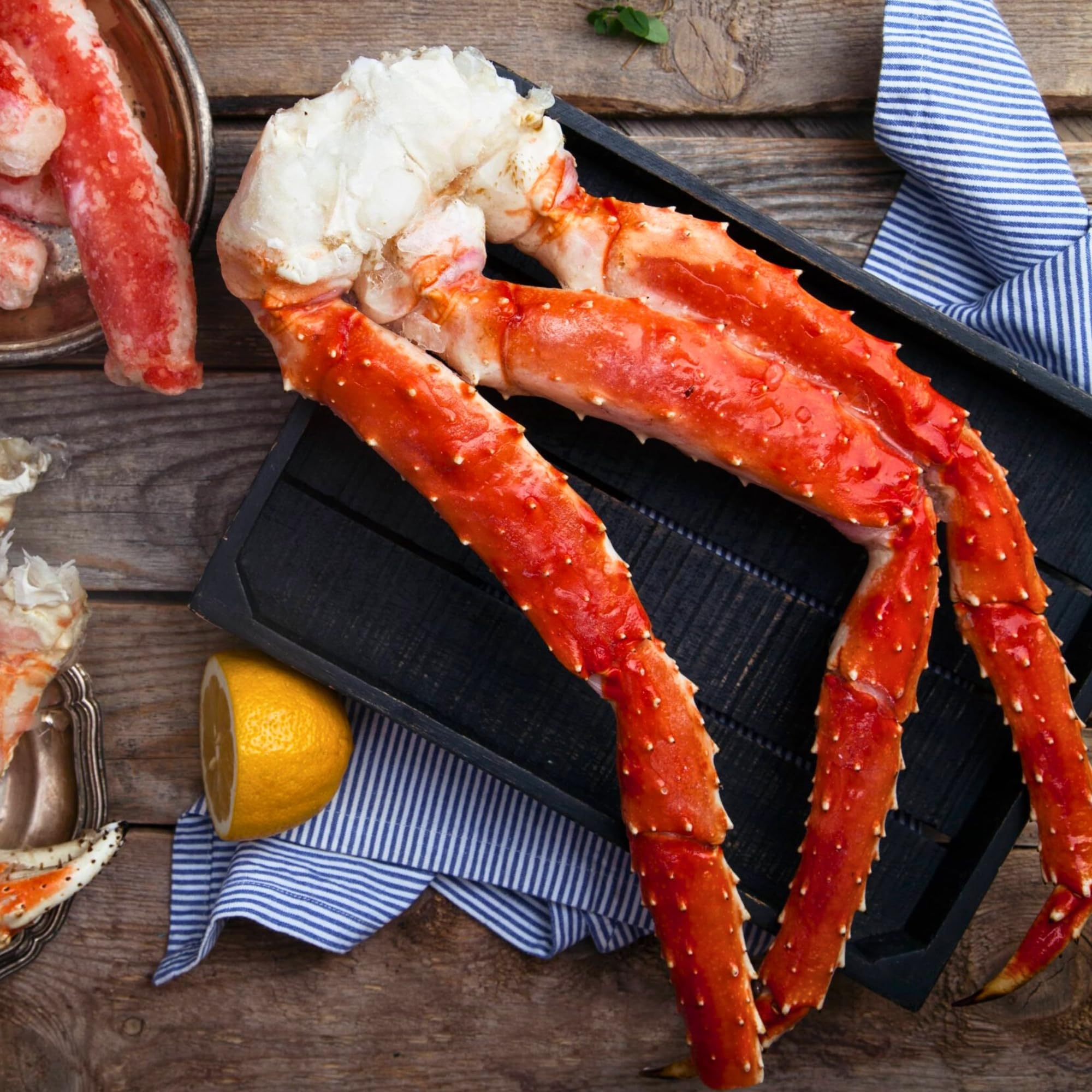 Premium Alaskan King Crab Legs - 10 lbs Jumbo Size | Fresh Frozen Seafood Delivered | Perfect for Gourmet Meals, Special Occasions & Fine Dining