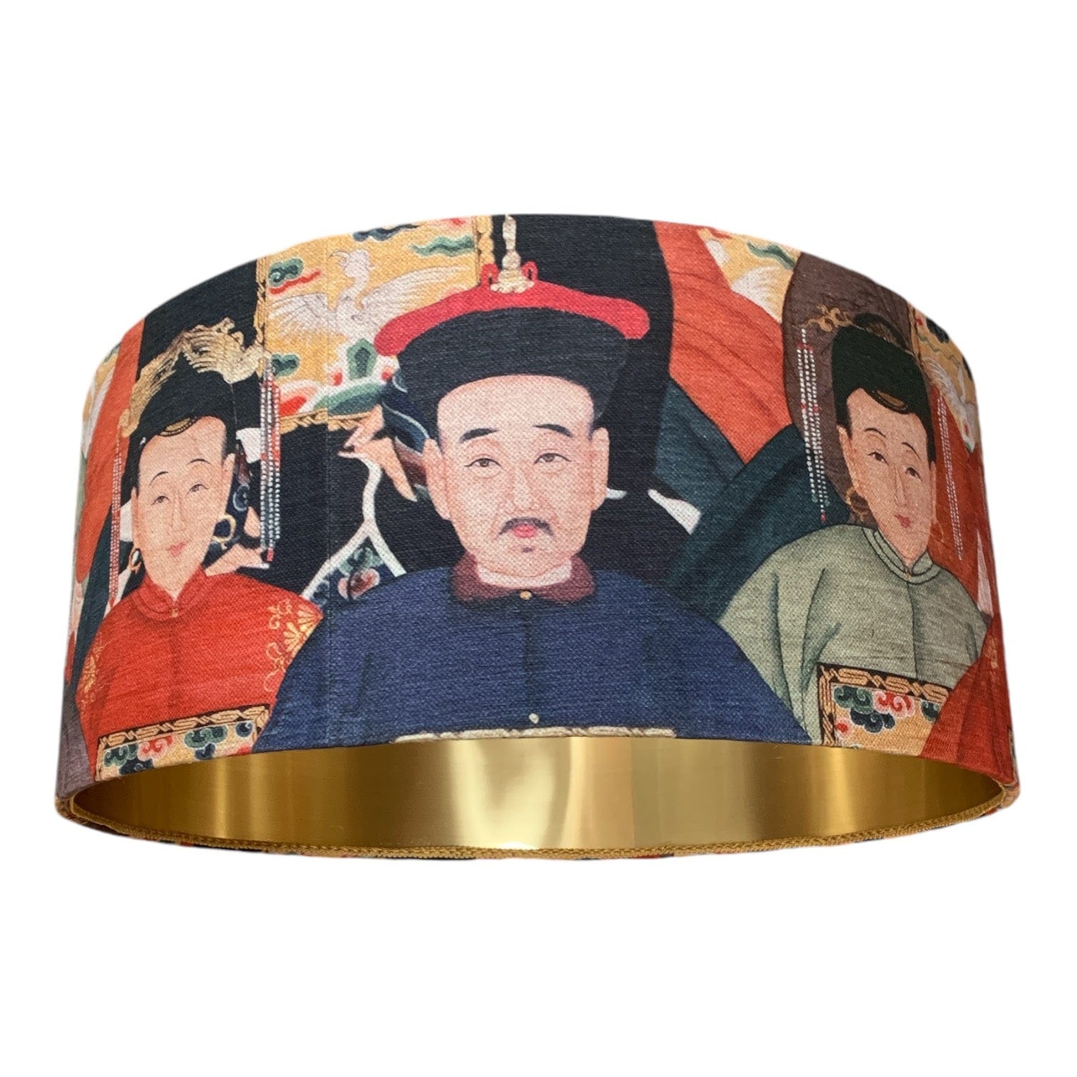 24K Gold-Plated Sian Lamp Shade - Elegant Home Decor for Living Room, Bedroom, and Office Lighting