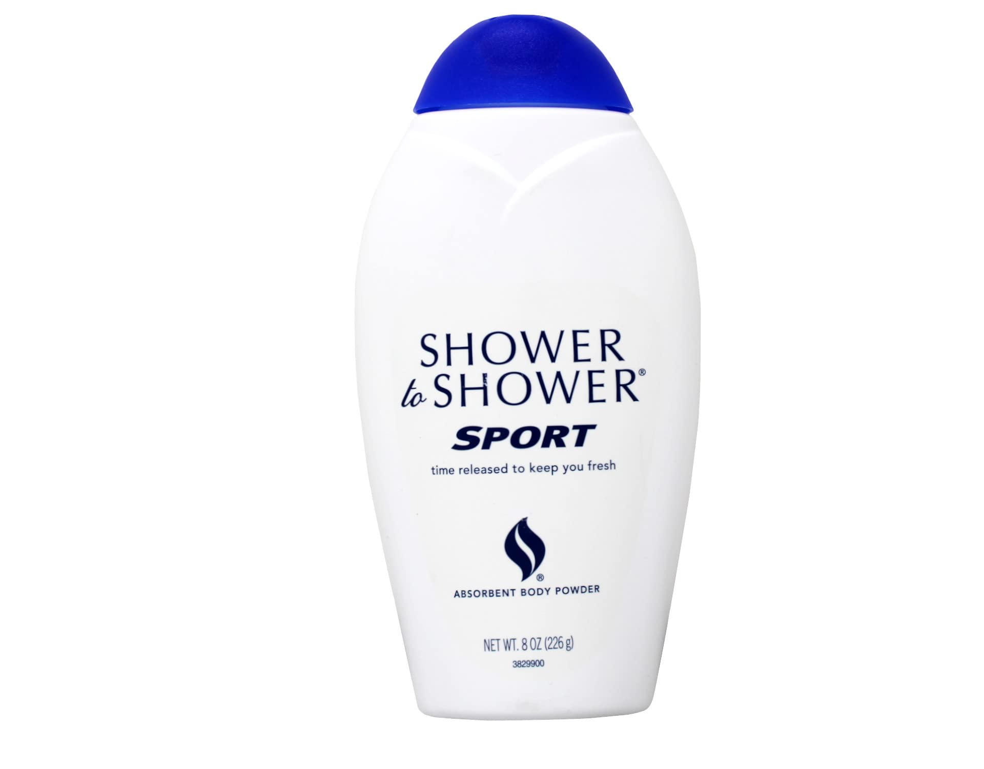 Shower to Shower Absorbent Body Powder for Men & Women - 8 oz Talc-Free Sports Powder - Keeps You Fresh & Dry During Workouts, Gym, and Outdoor Activities