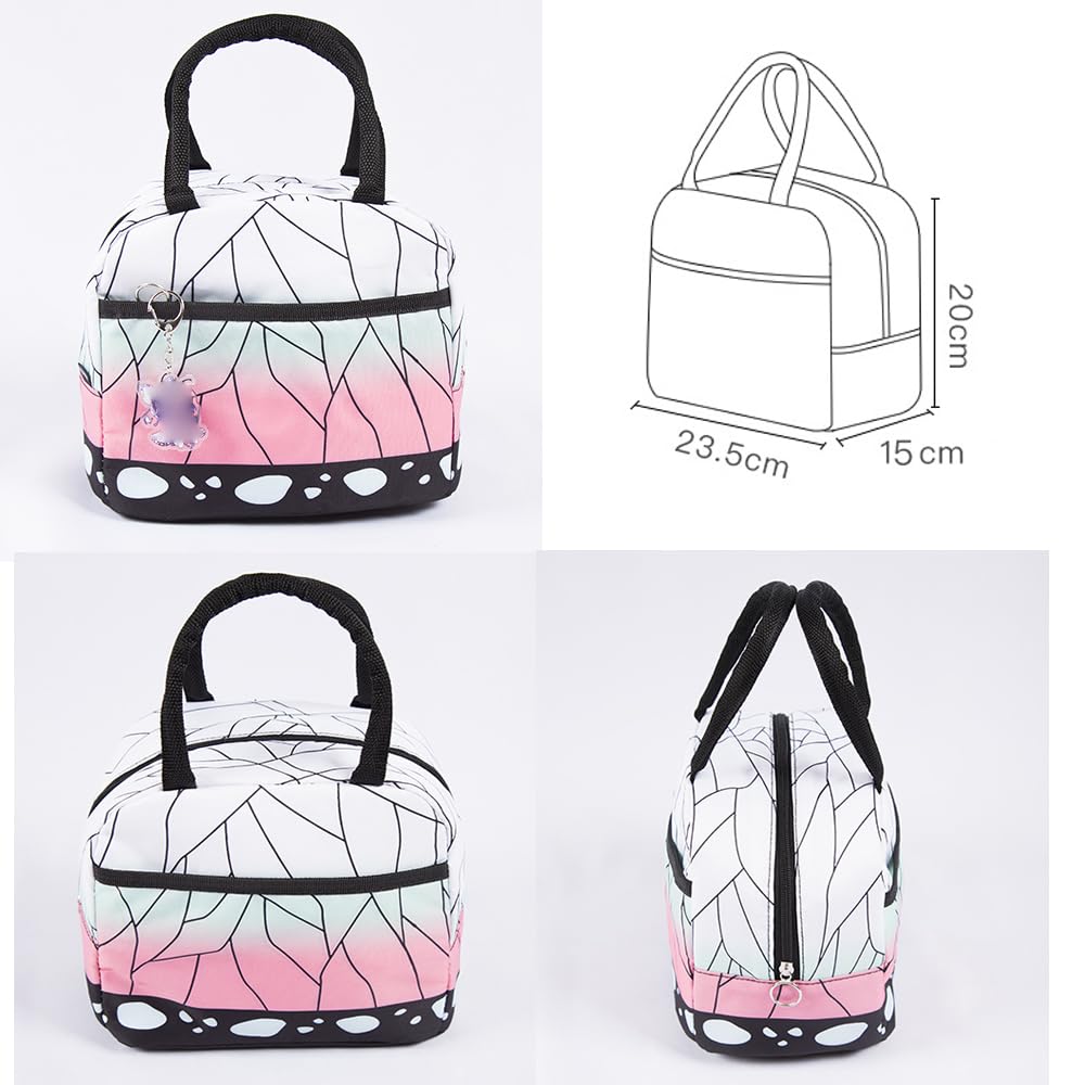 Maxer Japanese Anime Insulated Lunch Bag for Women & Kids - Cute Anime Lunch Box for School, Work, Picnics & Outdoor Activities