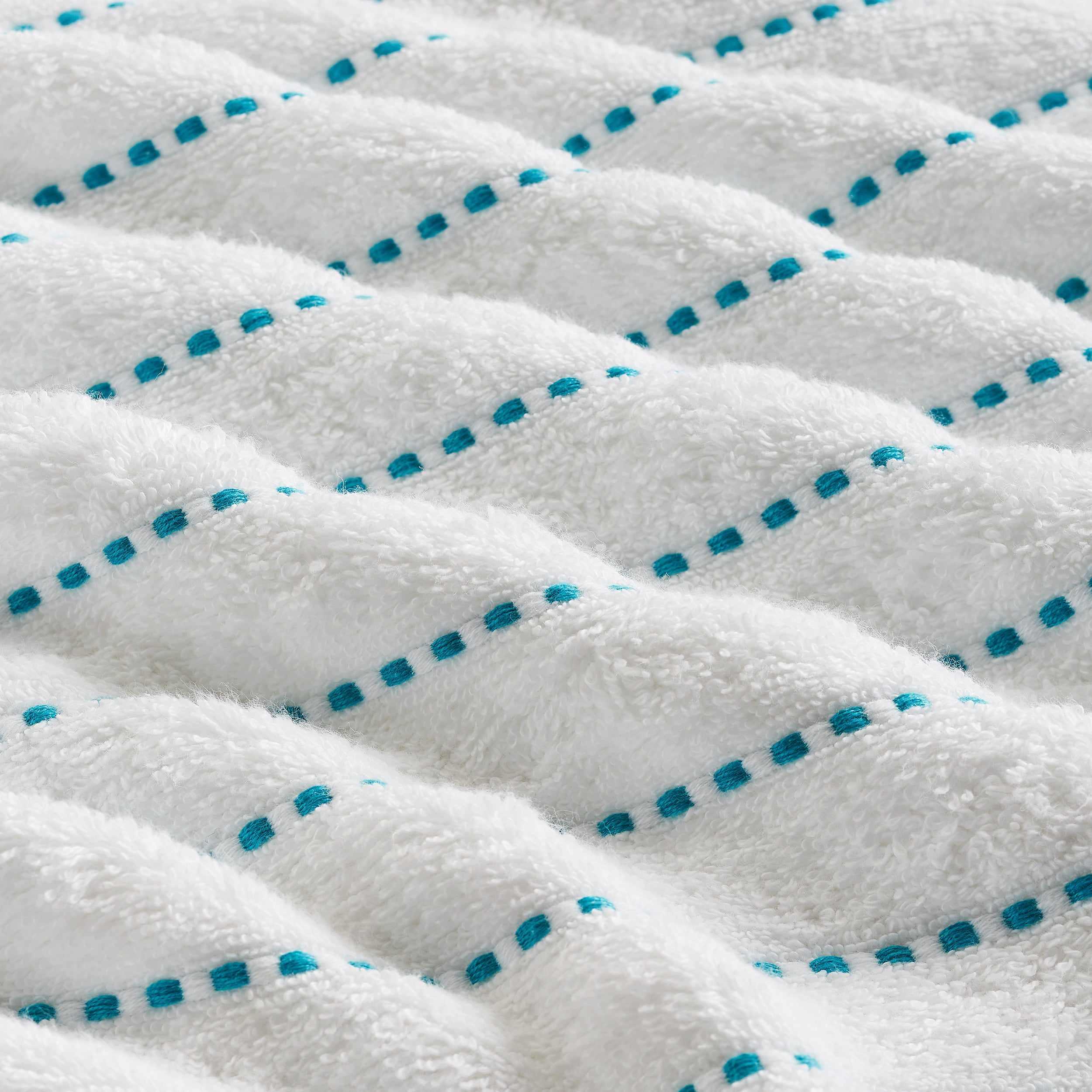 Organic Cotton Wave Plush Stripe 2-Piece Bath Sheet Towel Set - Ultra Soft & Absorbent for Spa, Bathroom & Beach Use