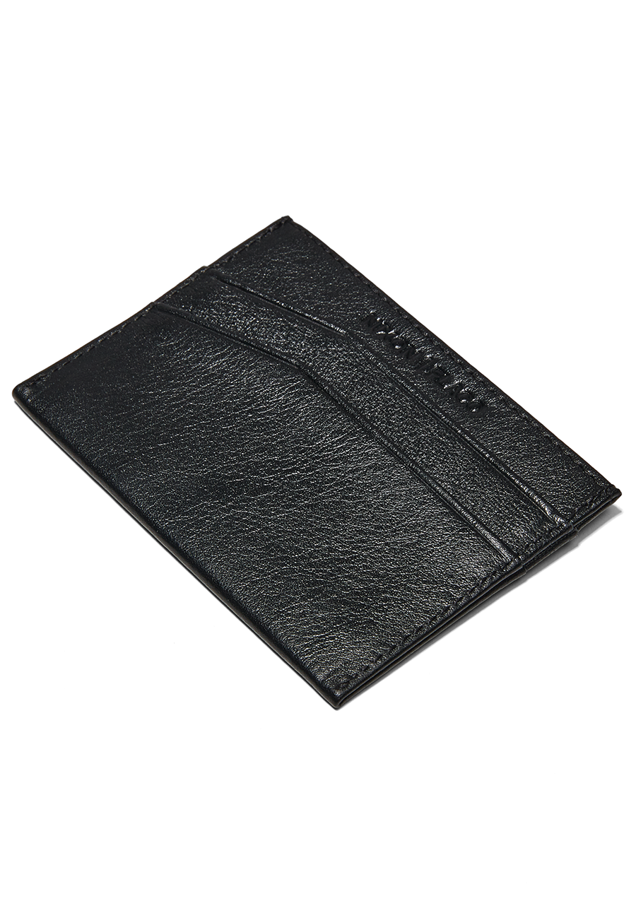 Premium Flaco Leather Card Wallet for Men & Women - Slim RFID Blocking Minimalist Wallet - Perfect for Travel, Business & Everyday Use (Black)